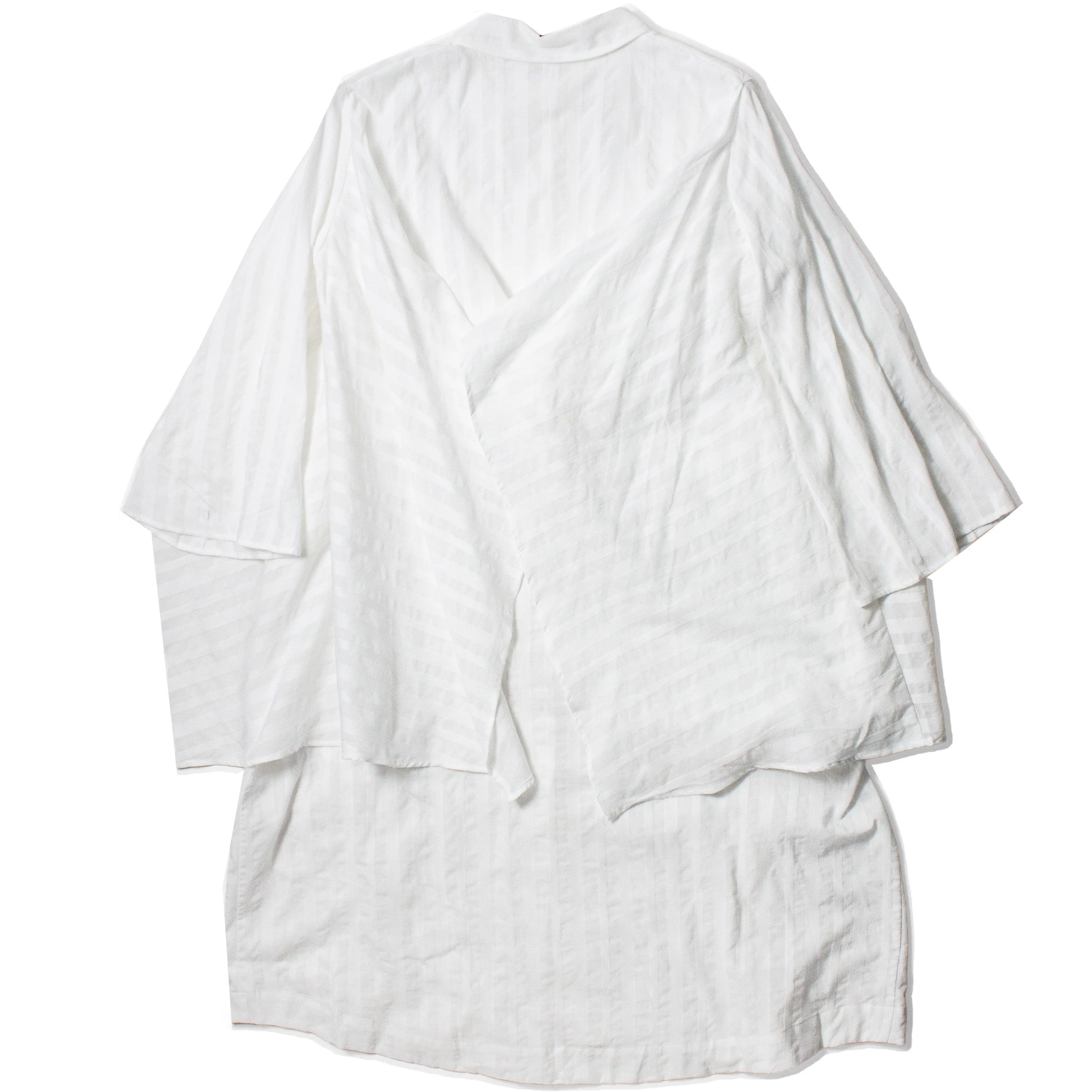 Henrik Vibskov Slip Shirtdress in White - Image 3