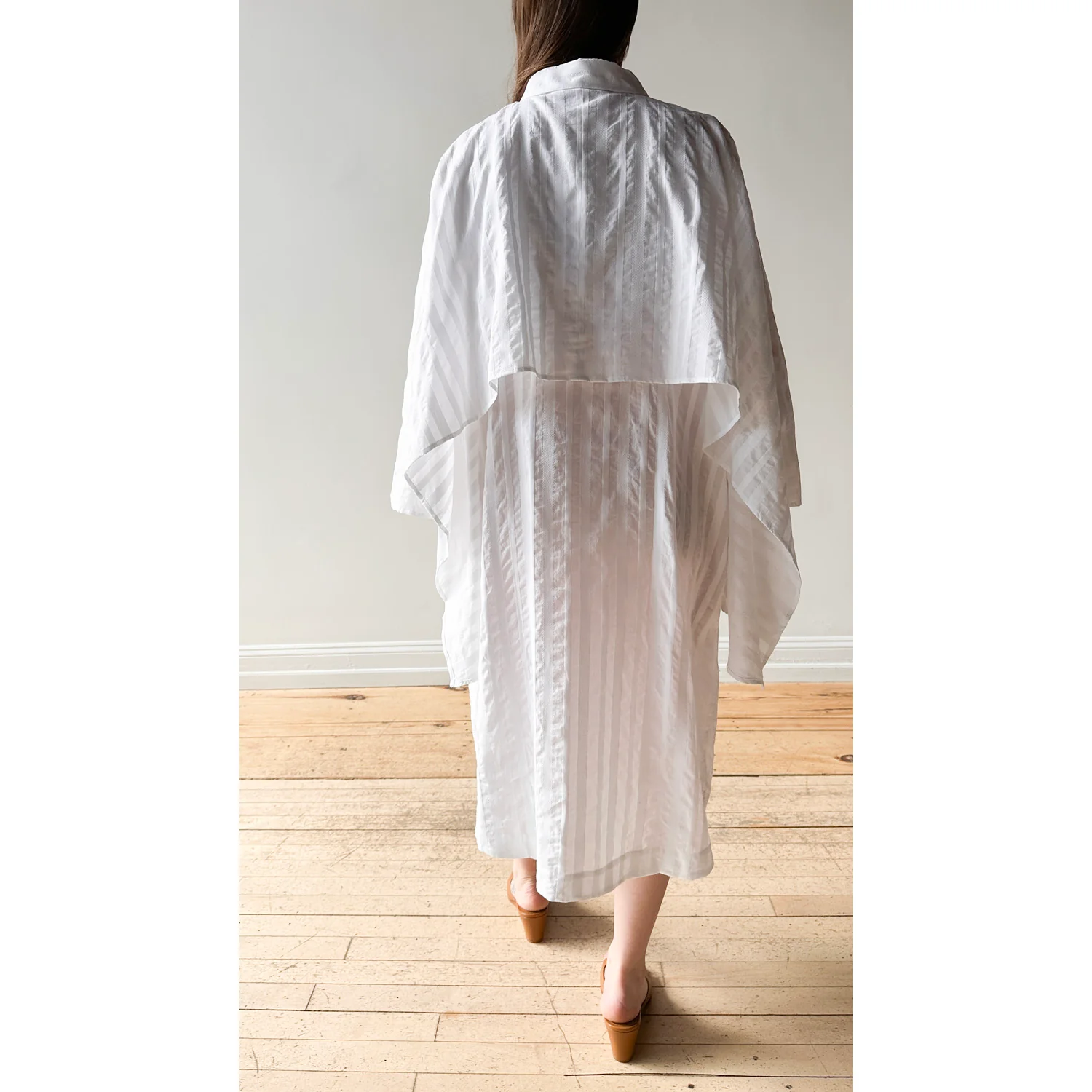 Henrik Vibskov Slip Shirtdress in White - Image 9
