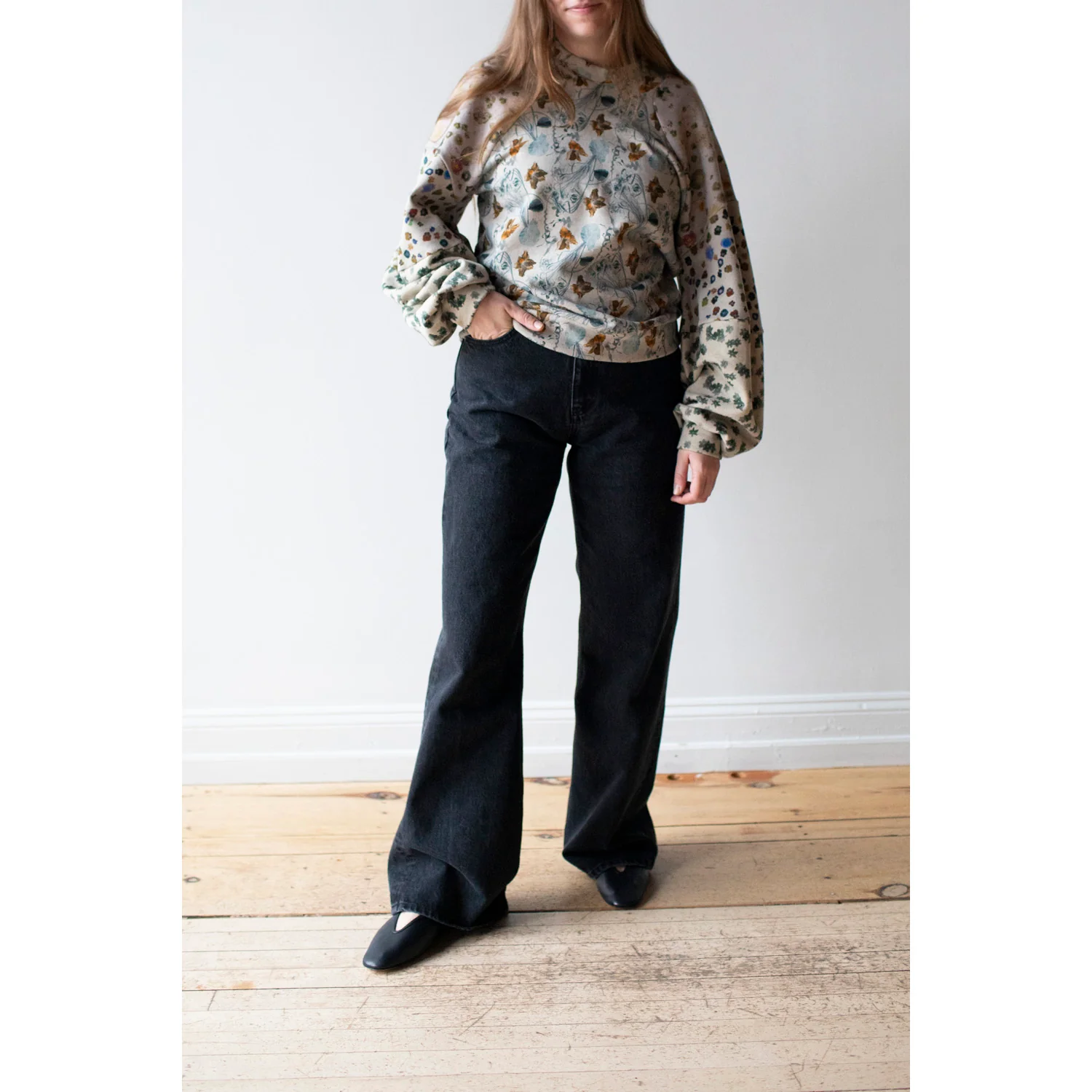 Hope Beat Jeans in Washed Black - Image 8