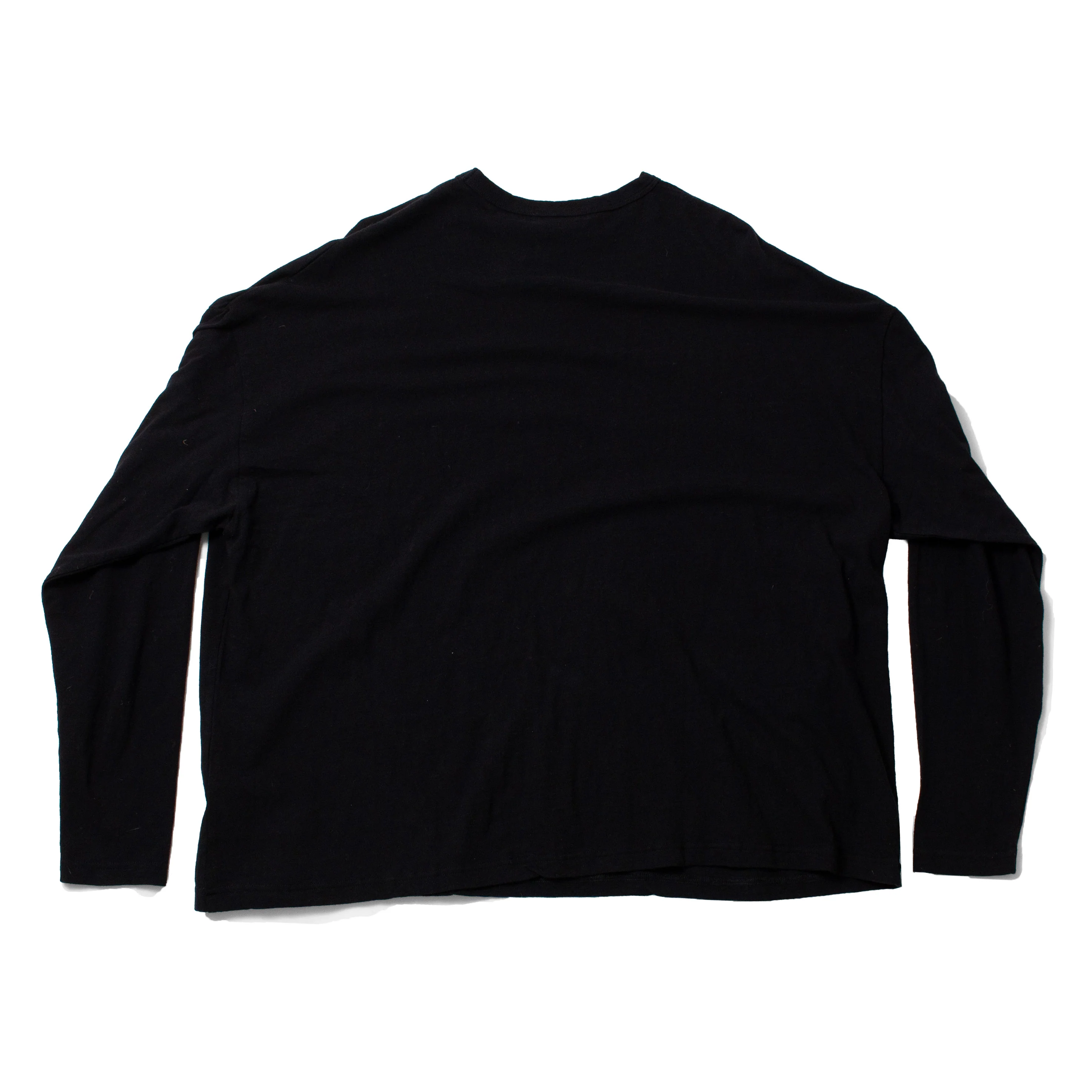 Ichi Antiquities Loose Pullover in Black Knit Cotton - Image 3