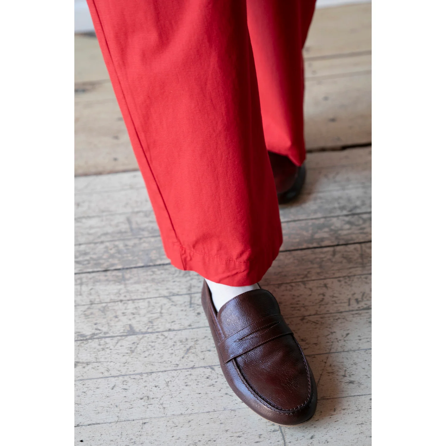 Jamie Haller The Penny Loafer in Bright Burgundy - Image 4