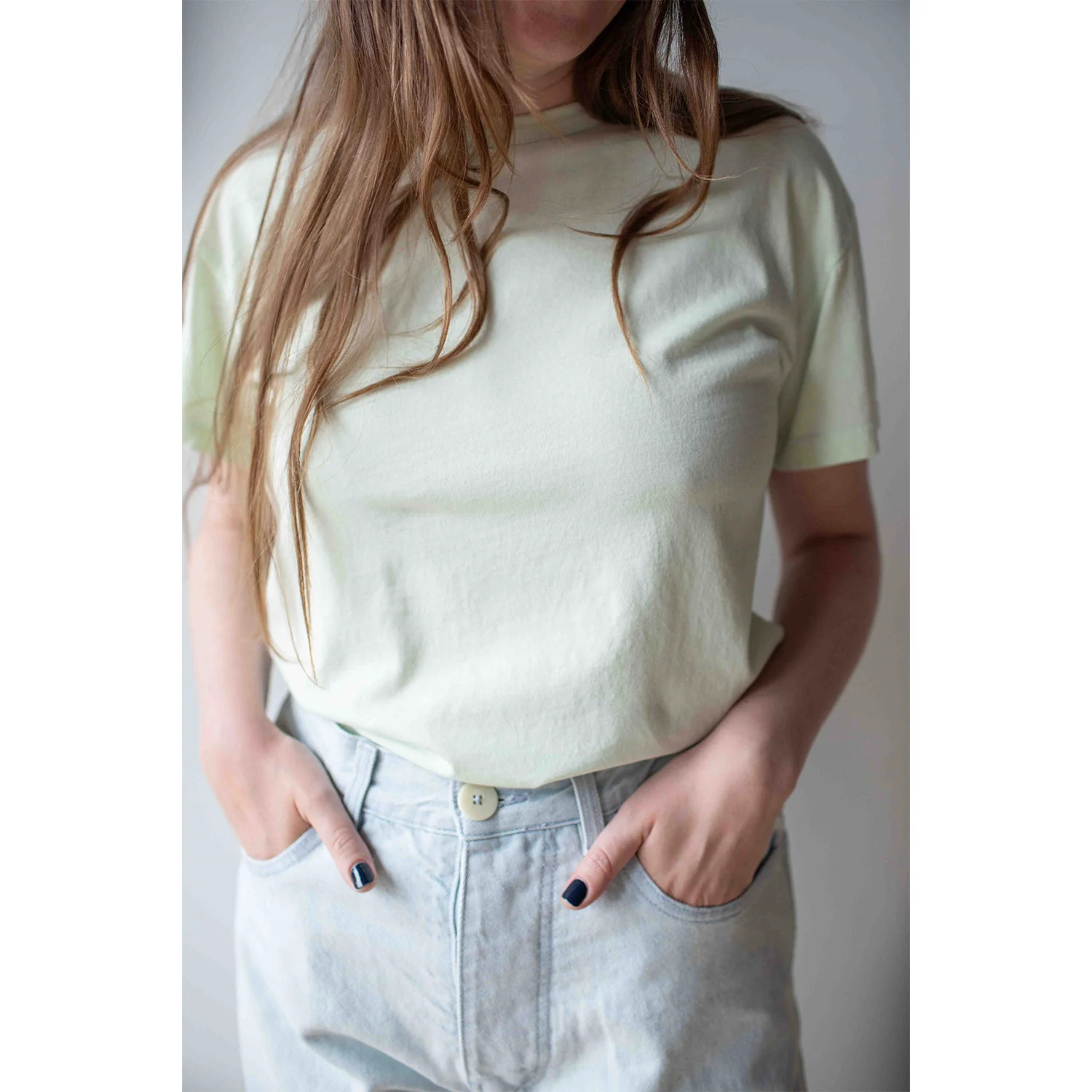 Jesse Kamm California Wides in Pale Blue with Blue Stitch - Image 12