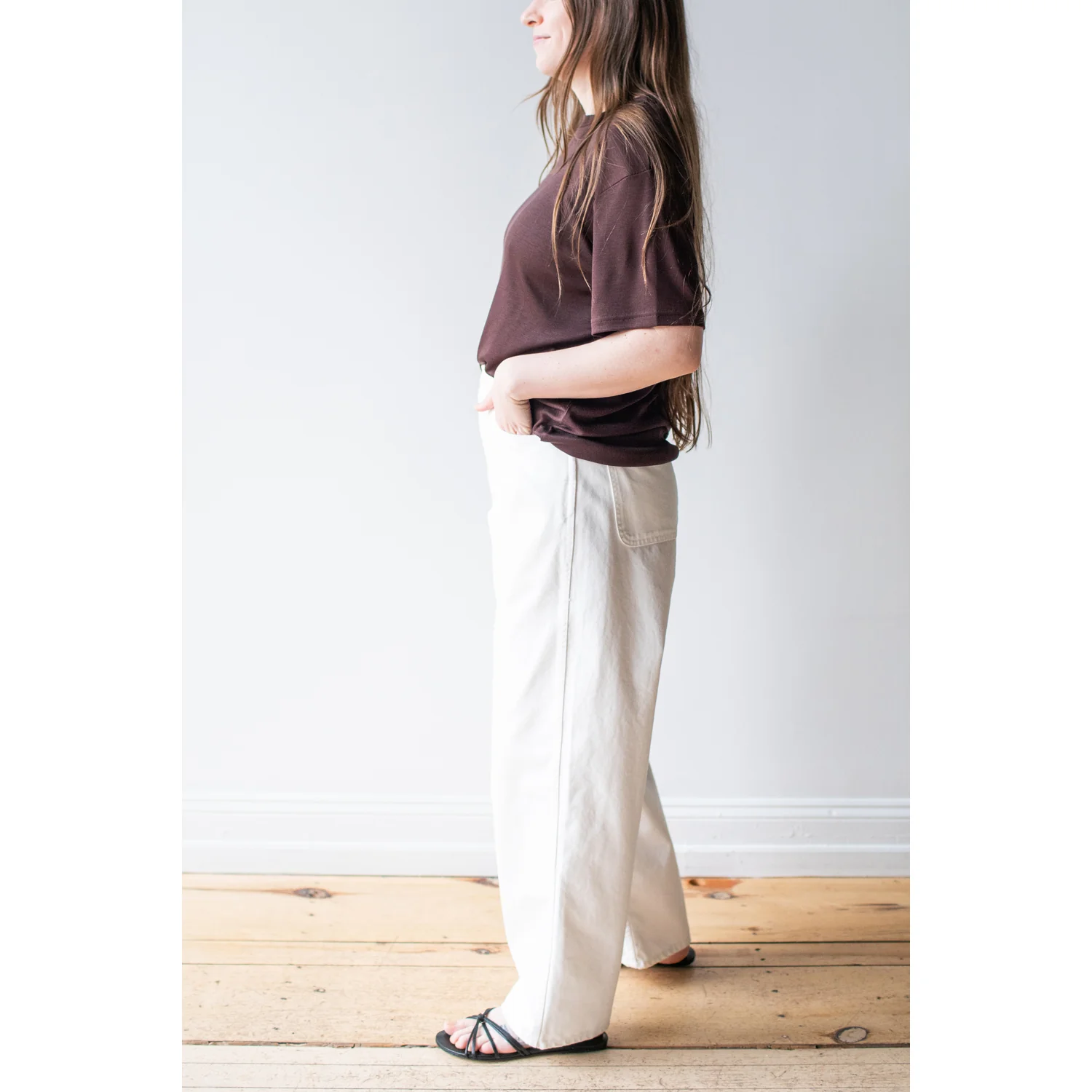 Jesse Kamm California Wides in Salt White - Image 6