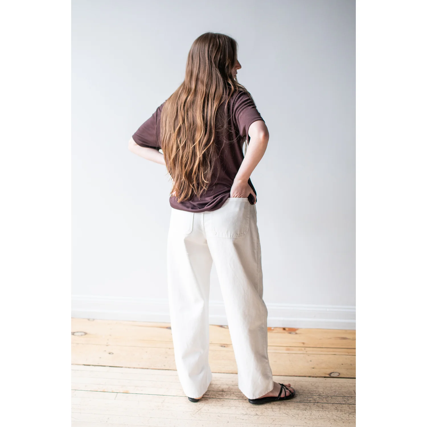 Jesse Kamm California Wides in Salt White - Image 7