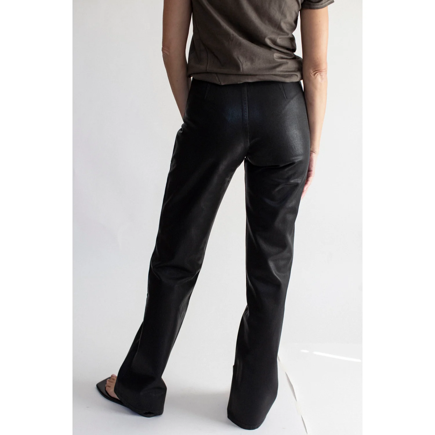 Jesse Kamm Les Deux Pants in Black Lacquer - Image 12