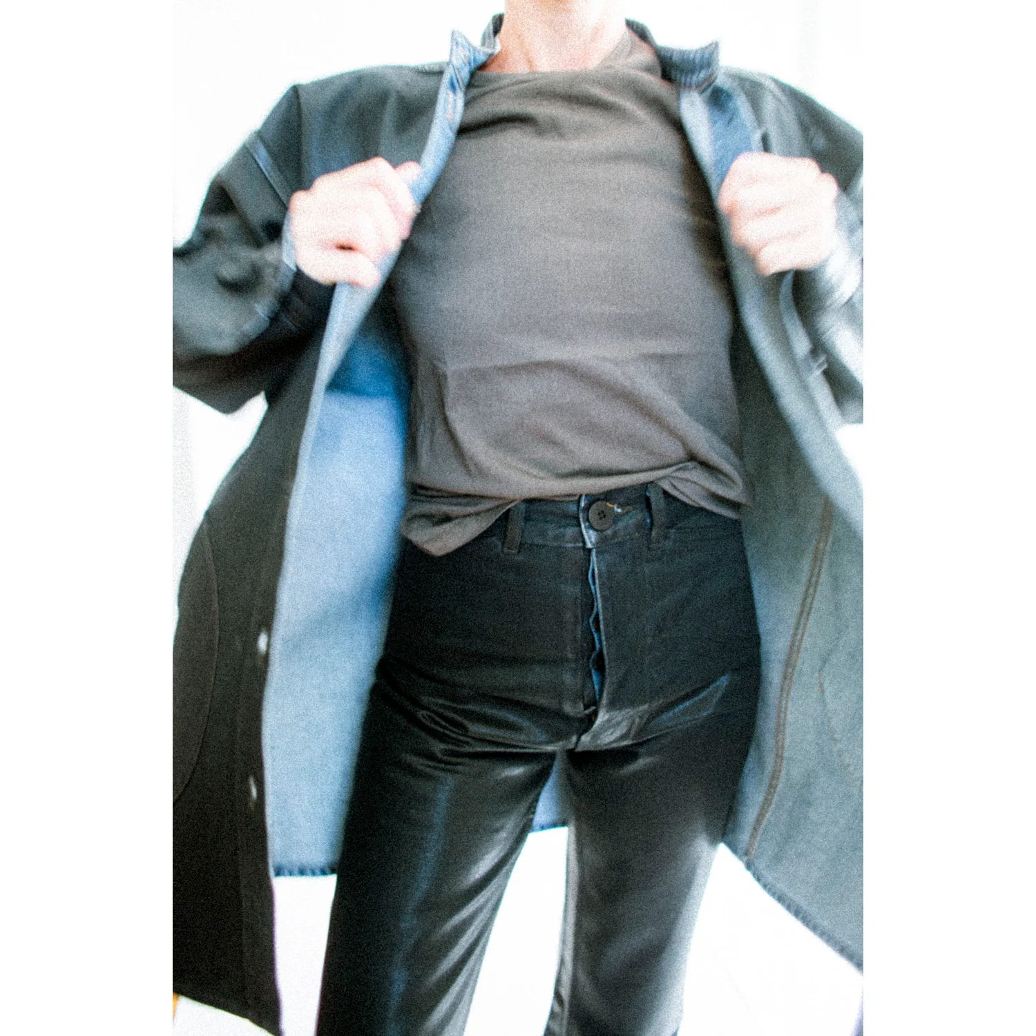 Jesse Kamm Les Deux Pants in Black Lacquer - Image 7