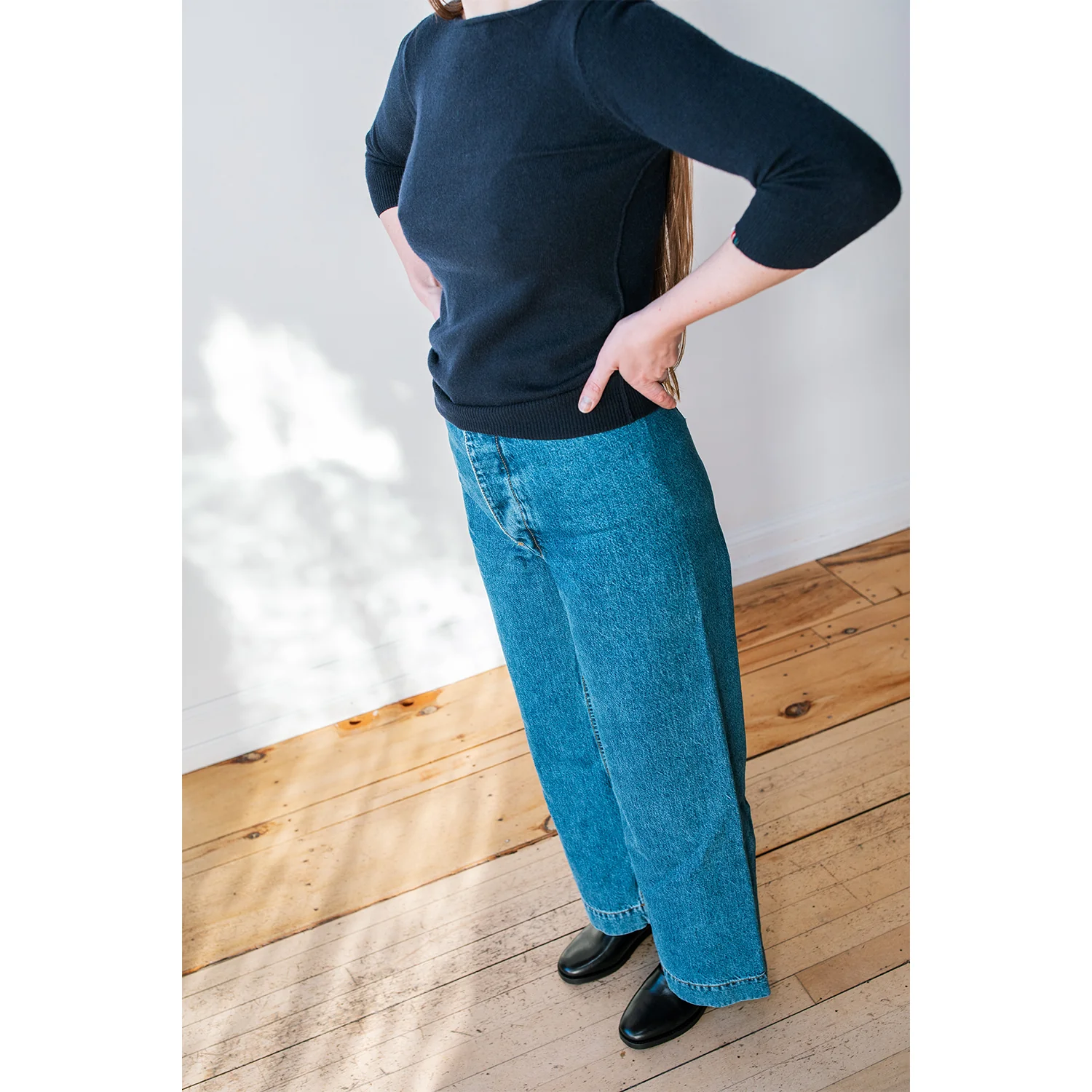 Jesse Kamm Sailor Pant in Cowboy Blue - Image 5