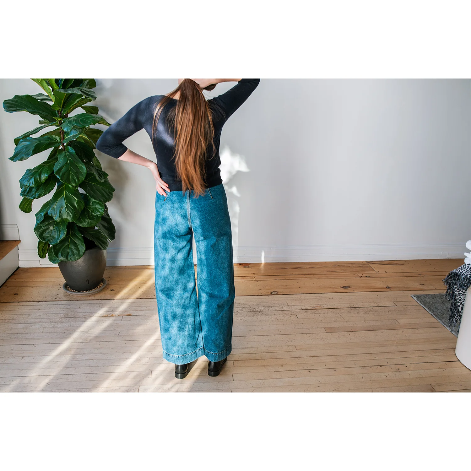 Jesse Kamm Sailor Pant in Cowboy Blue - Image 6