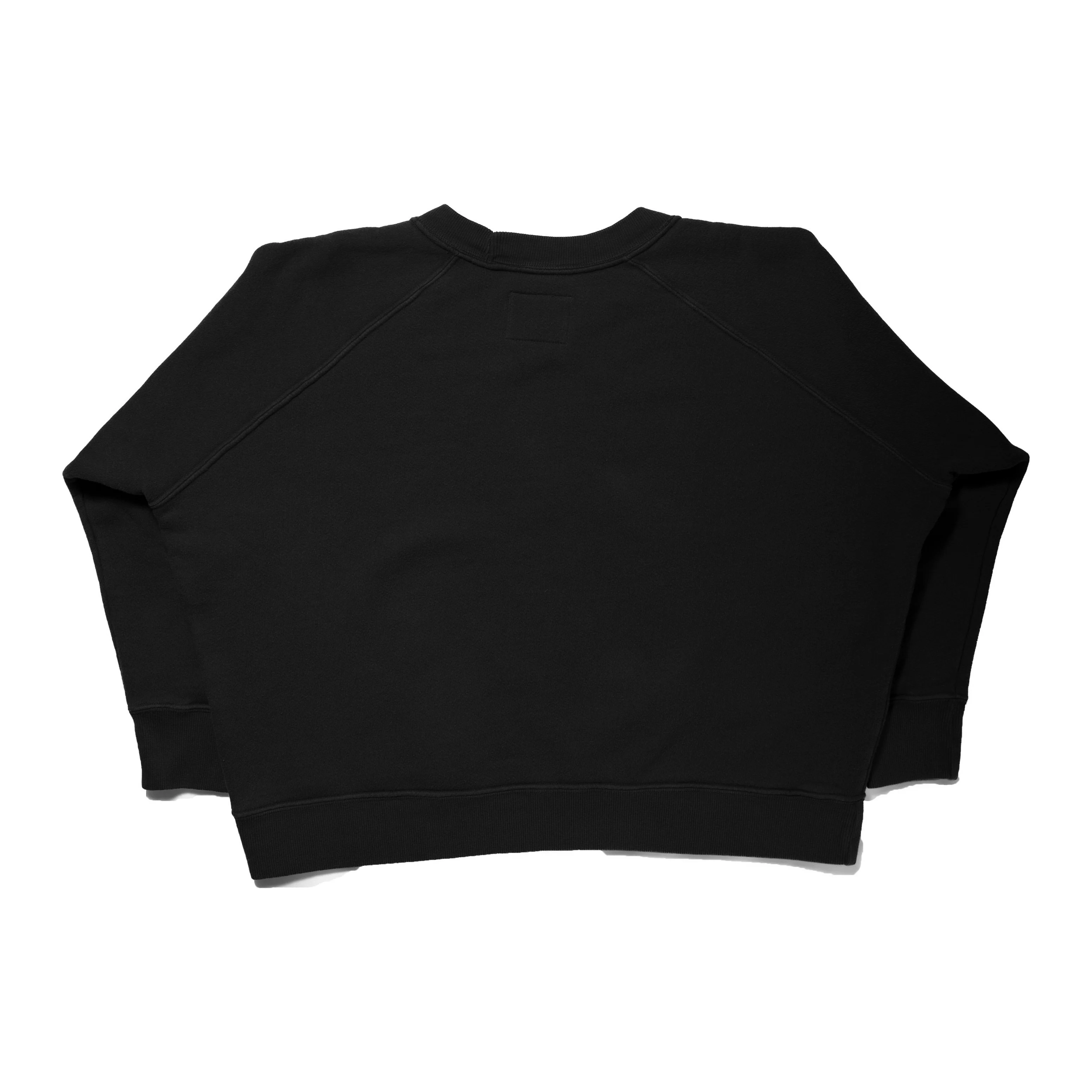 JUDITH Boxy Raglan Crew in Black - Image 3