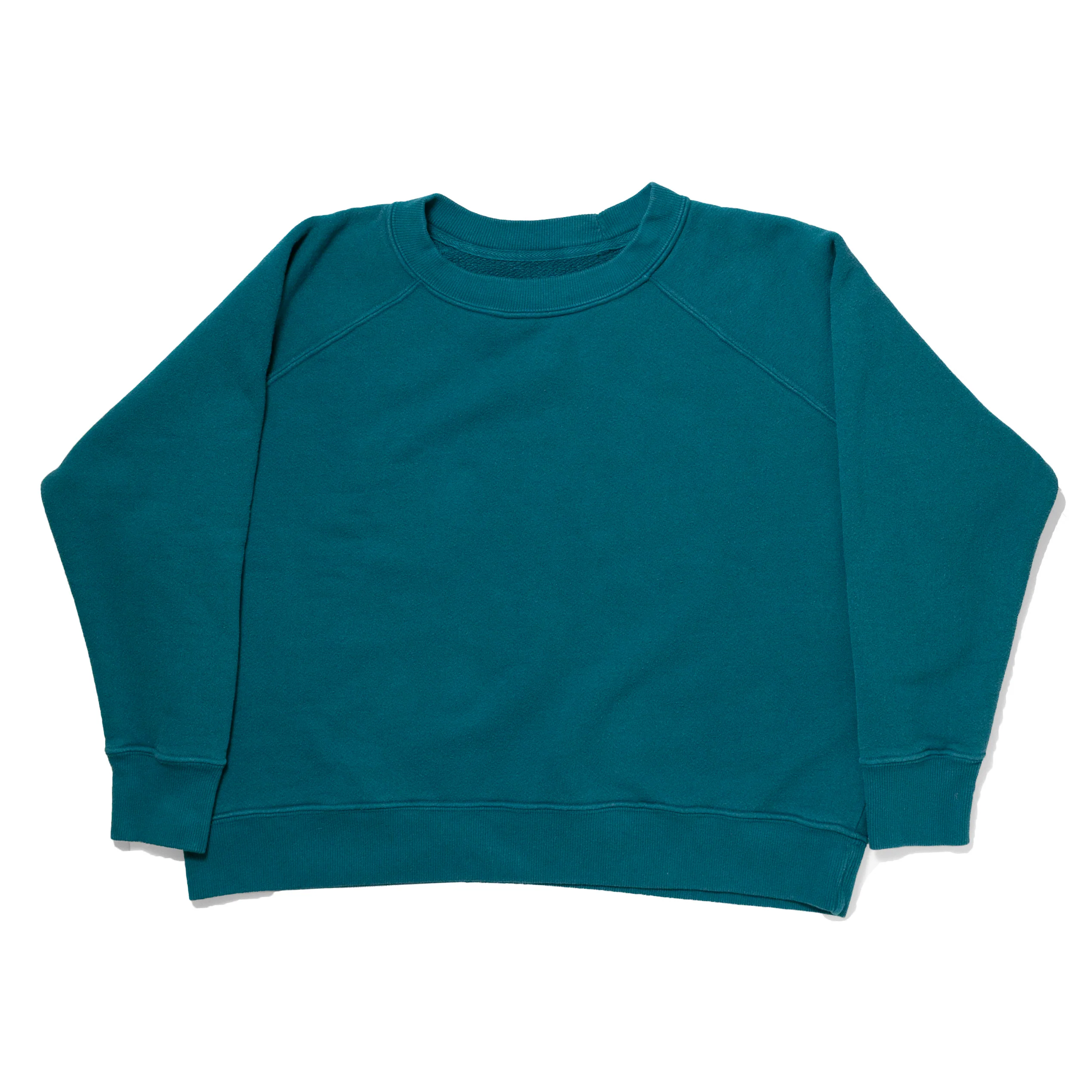 JUDITH Boxy Raglan Crew in Vintage Juniper - Image 2