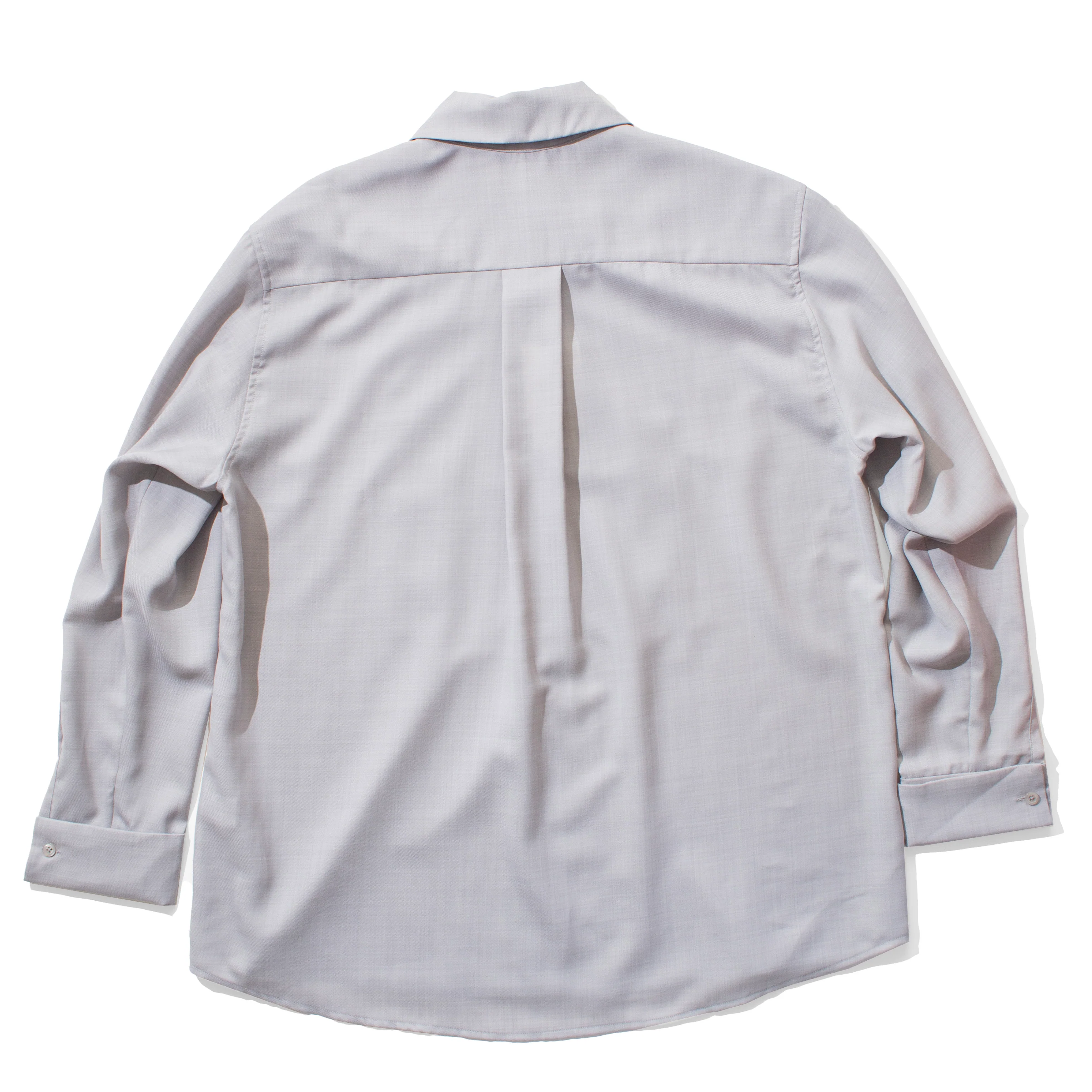 Kallmeyer Chloé Bib Button Down in Light Silver - Image 3