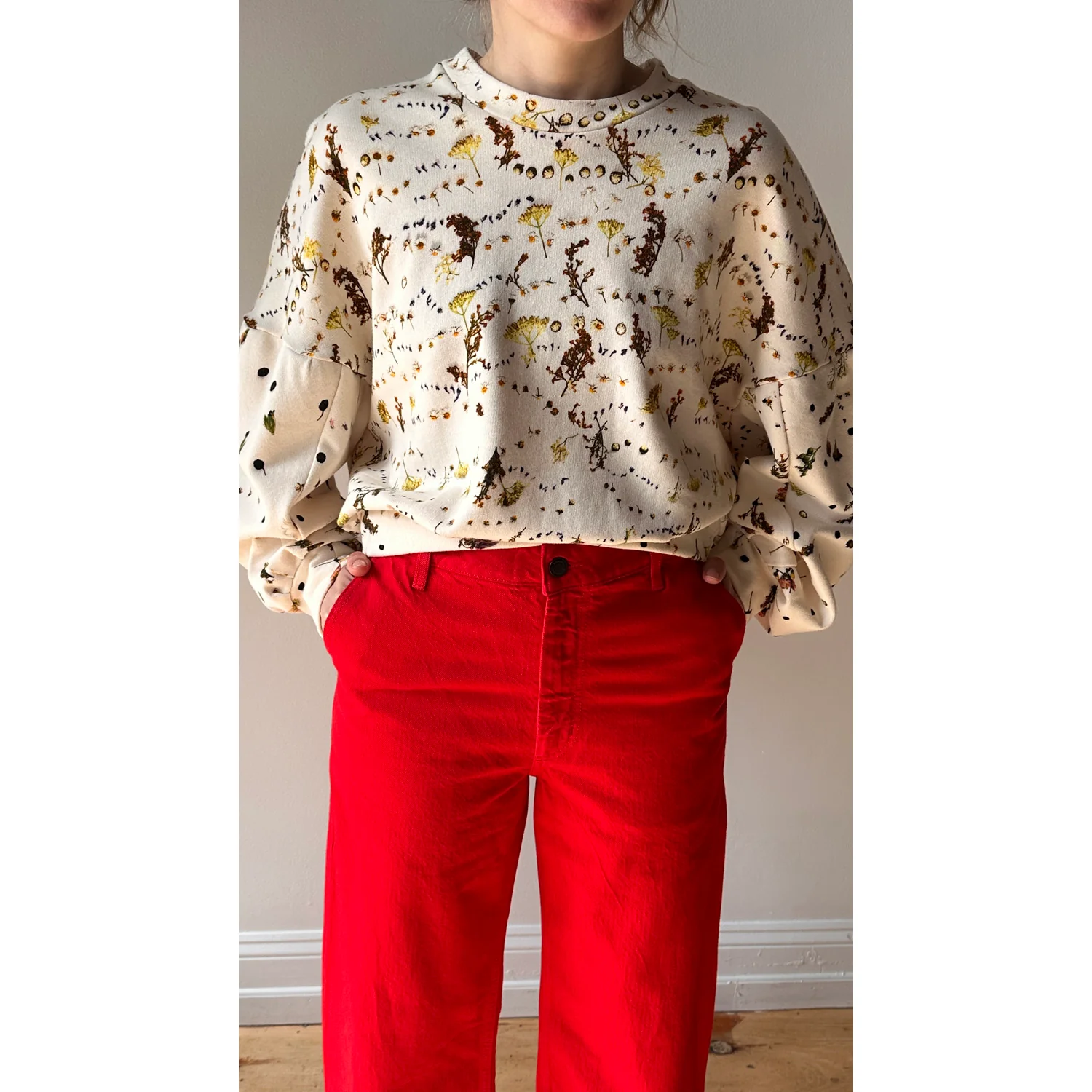 Kallmeyer Column Leg Jeans in Red - Image 5
