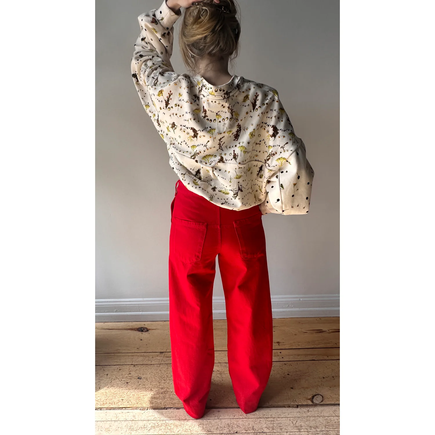 Kallmeyer Column Leg Jeans in Red - Image 7