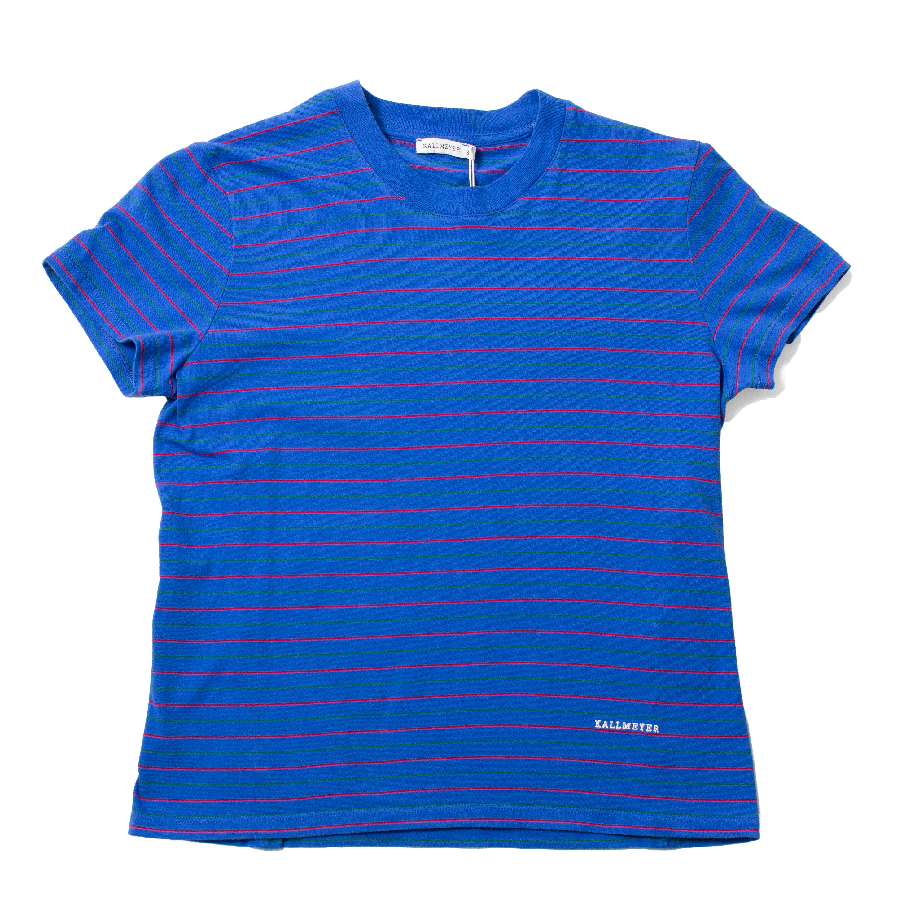 Kallmeyer Kenzie T-Shirt in Cobalt Multi Stripe - Image 2