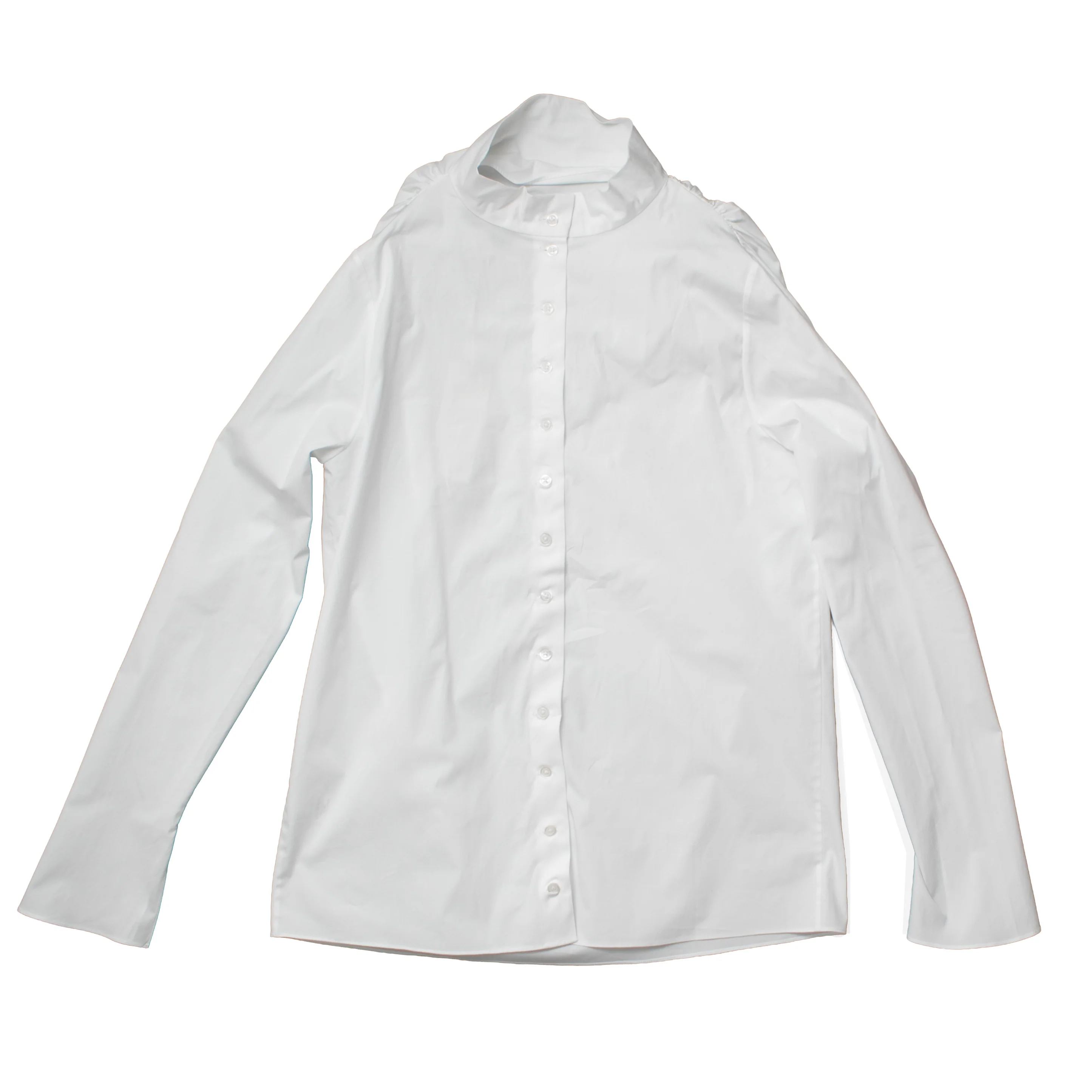 Kallmeyer Penelope Draped Blouse in White - Image 3