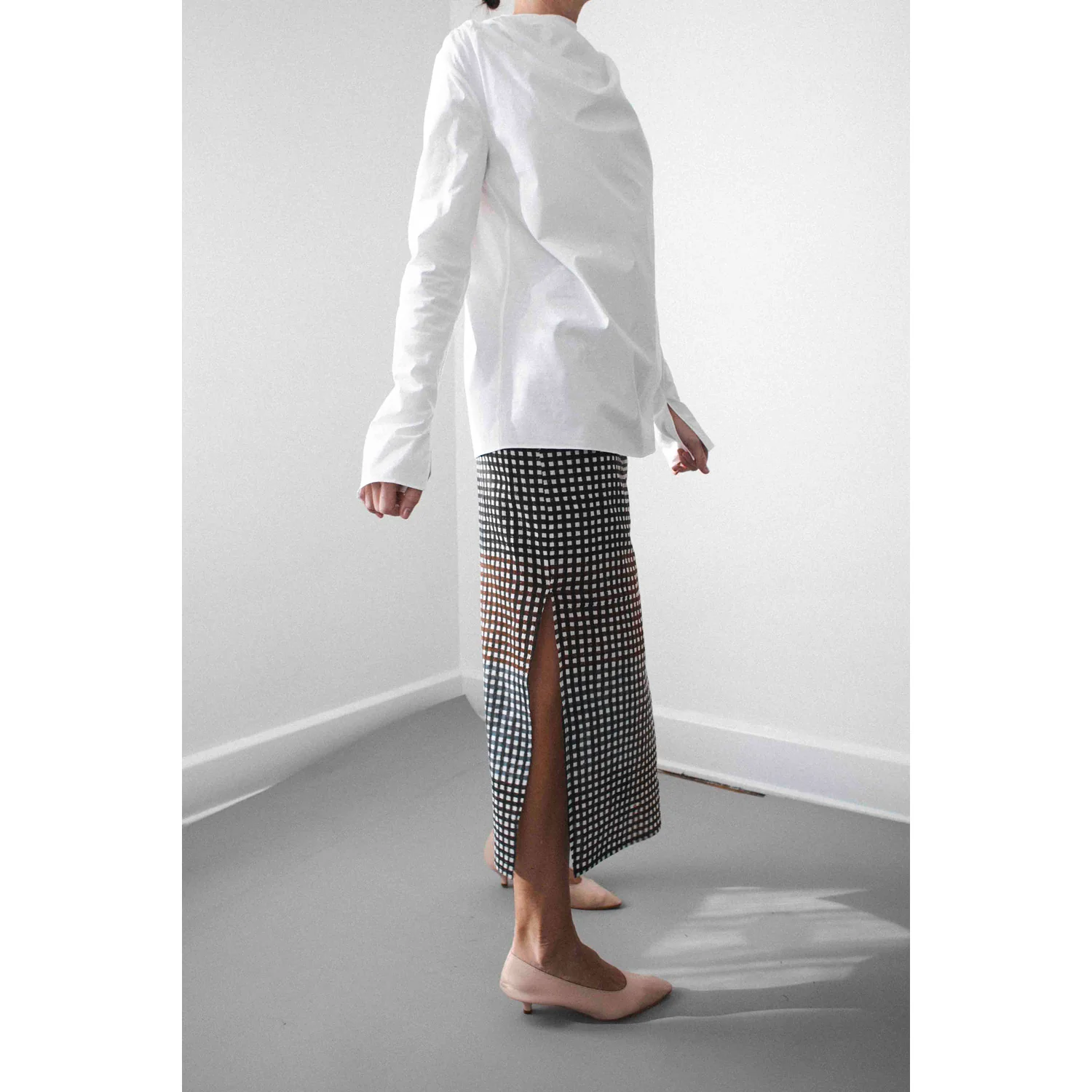 Kallmeyer Penelope Draped Blouse in White - Image 6
