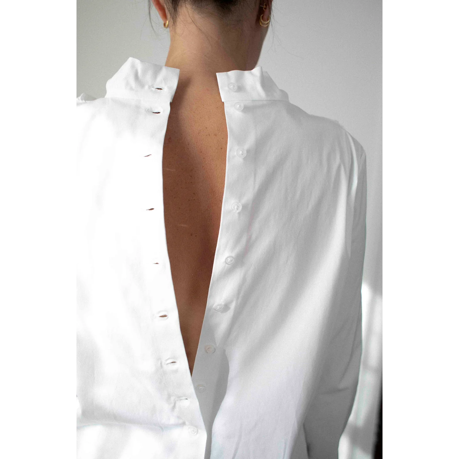 Kallmeyer Penelope Draped Blouse in White - Image 8