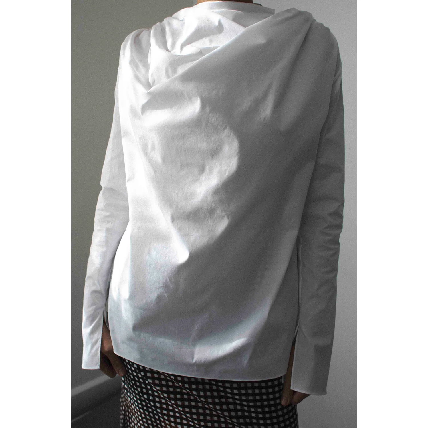 Kallmeyer Penelope Draped Blouse in White - Image 9