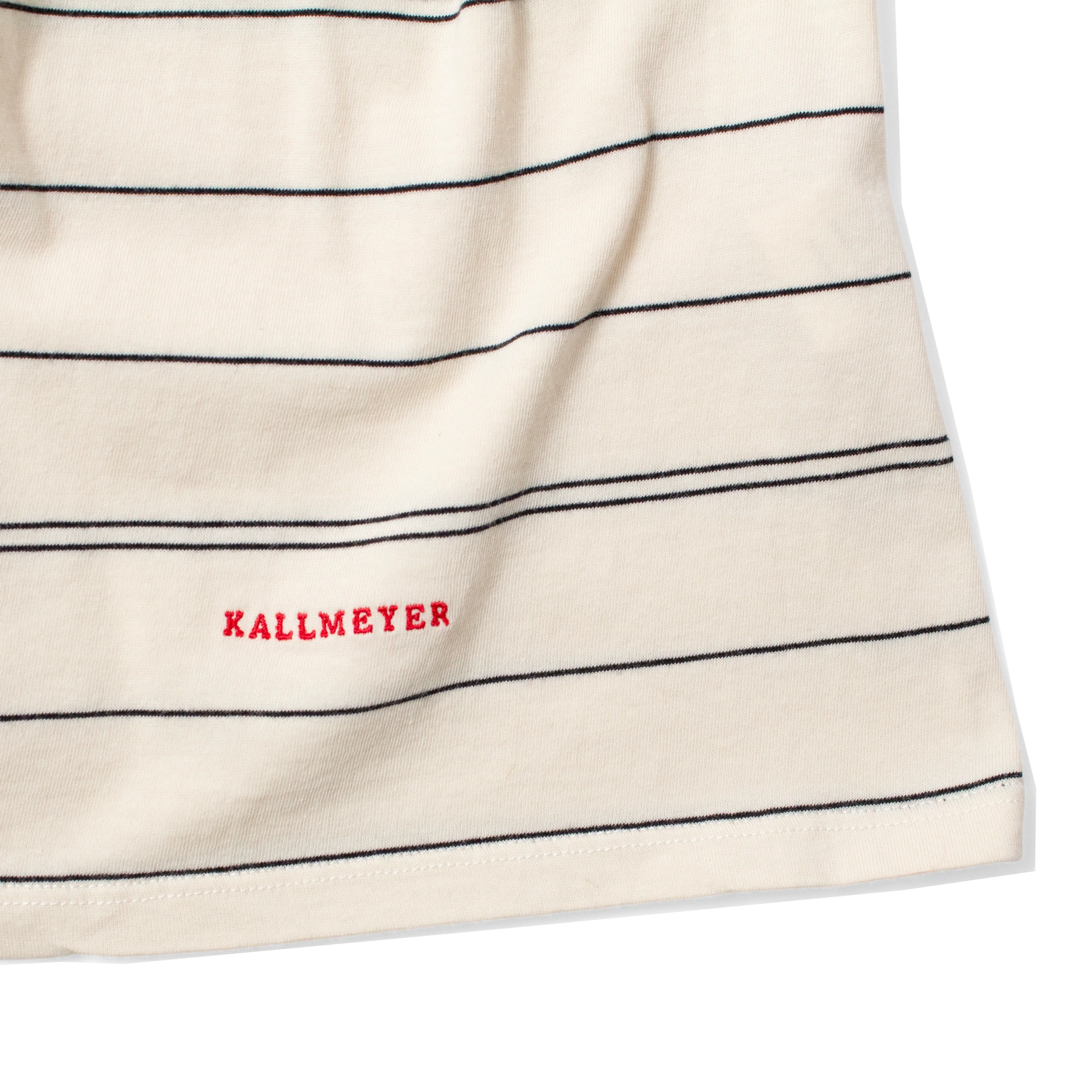 Kallmeyer Wynn Long Sleeve Tshirt in Vanilla & Black - Image 4
