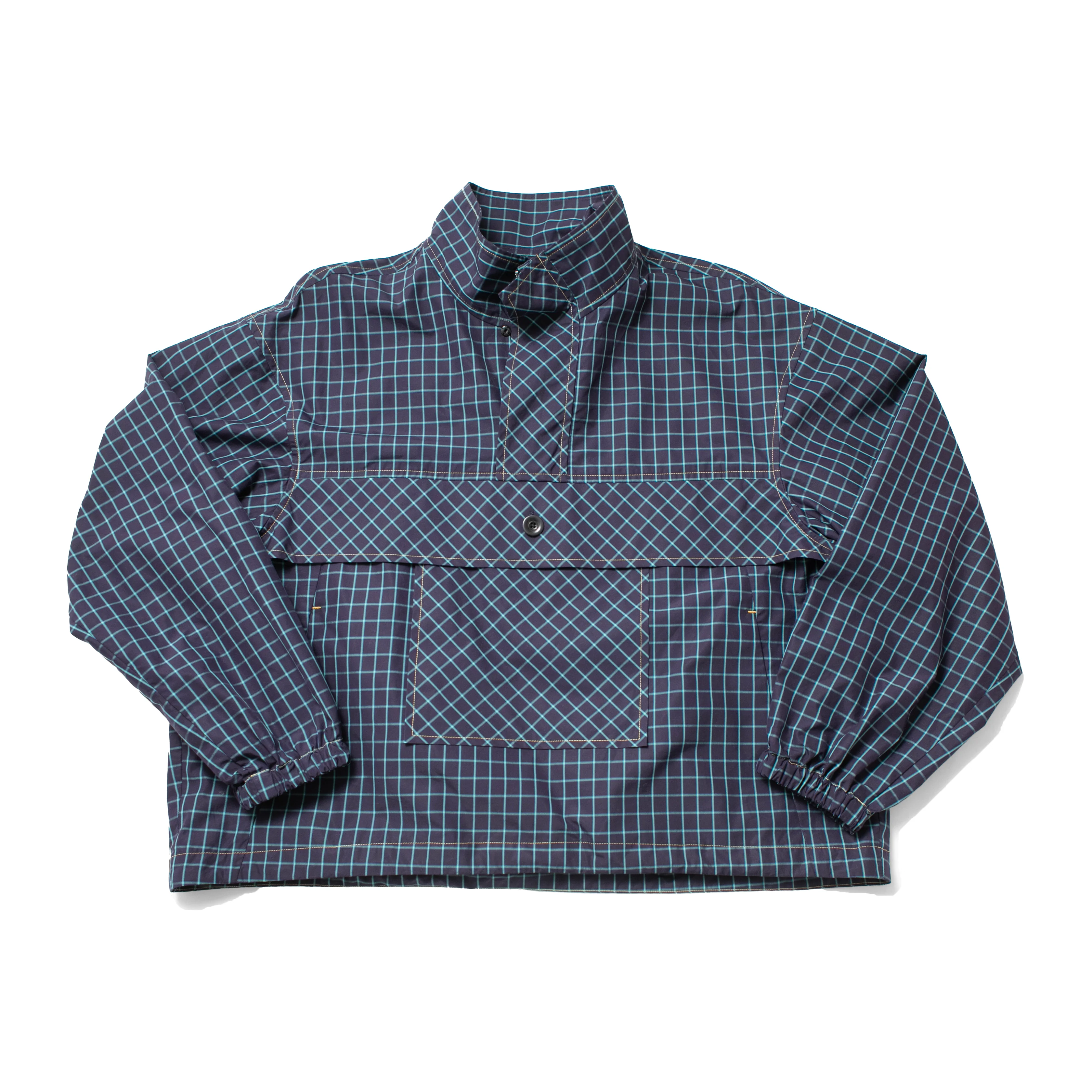Kasmaria Anorak in Blue Windowpane Check - Image 2