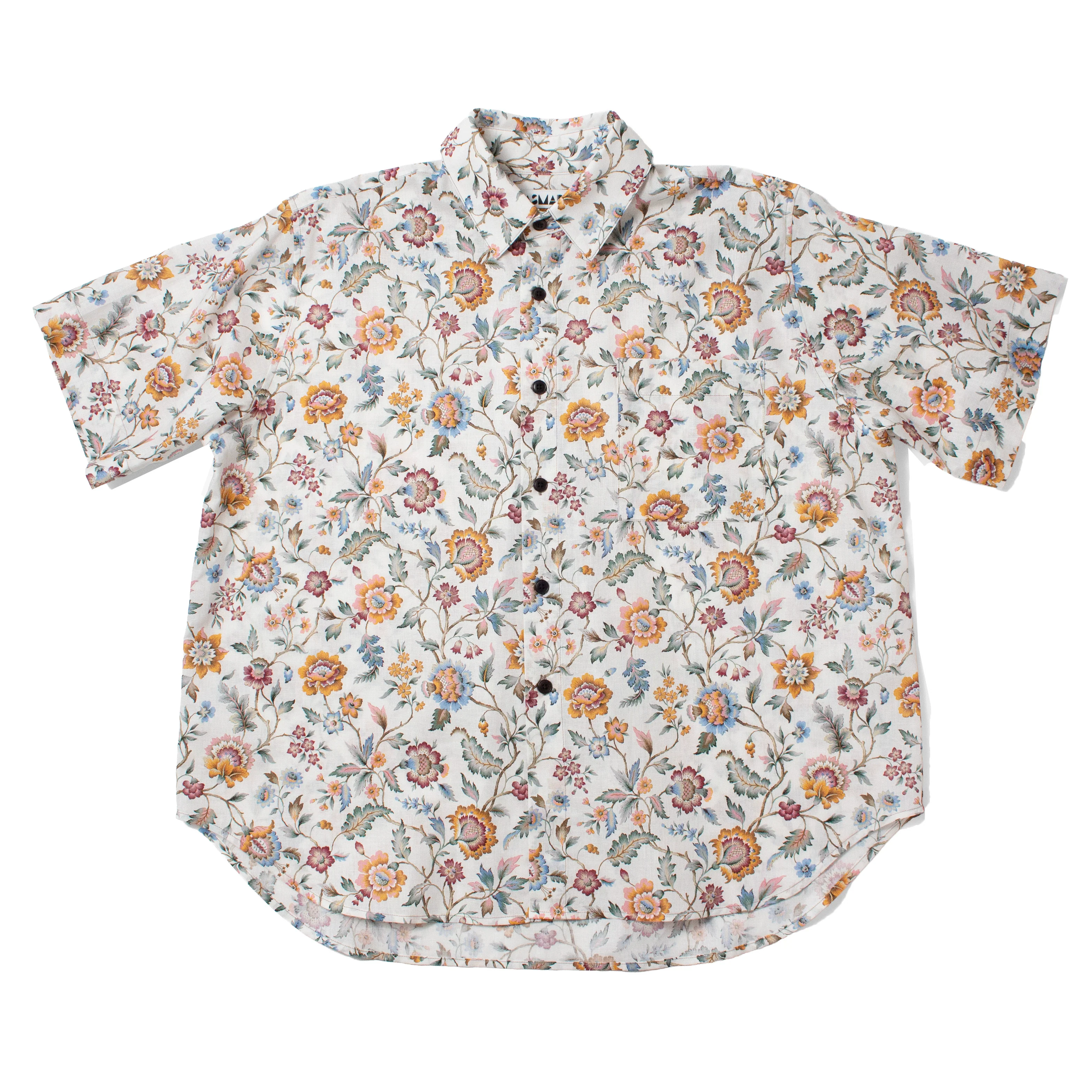 Kasmaria Classic Oversized Short Sleeve Shirt in Liberty of London Linen Cotton - Image 2