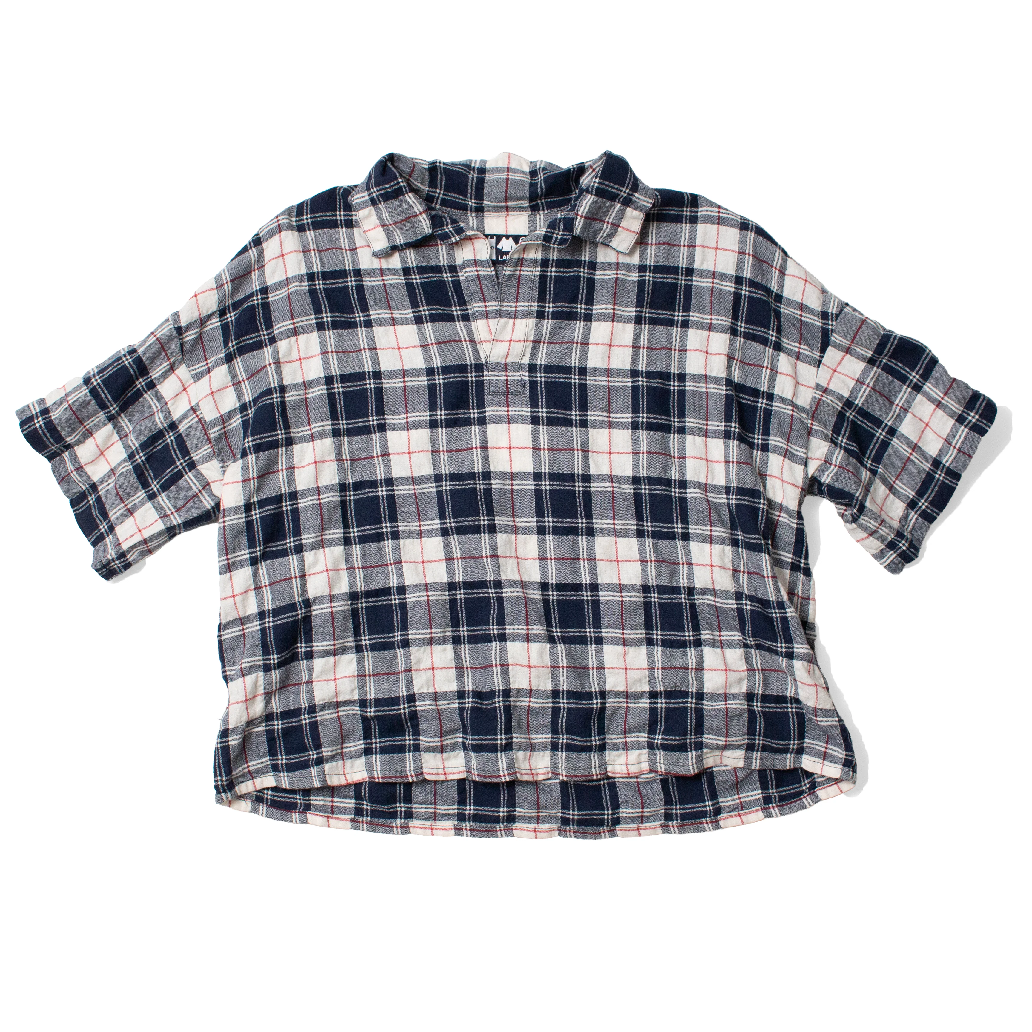 Labo.Art Flora Top in Panna Checks - Image 2