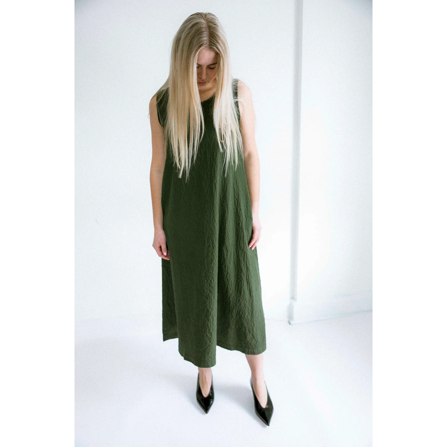 Labo.Art Giacomo Dress in Olive - Image 5