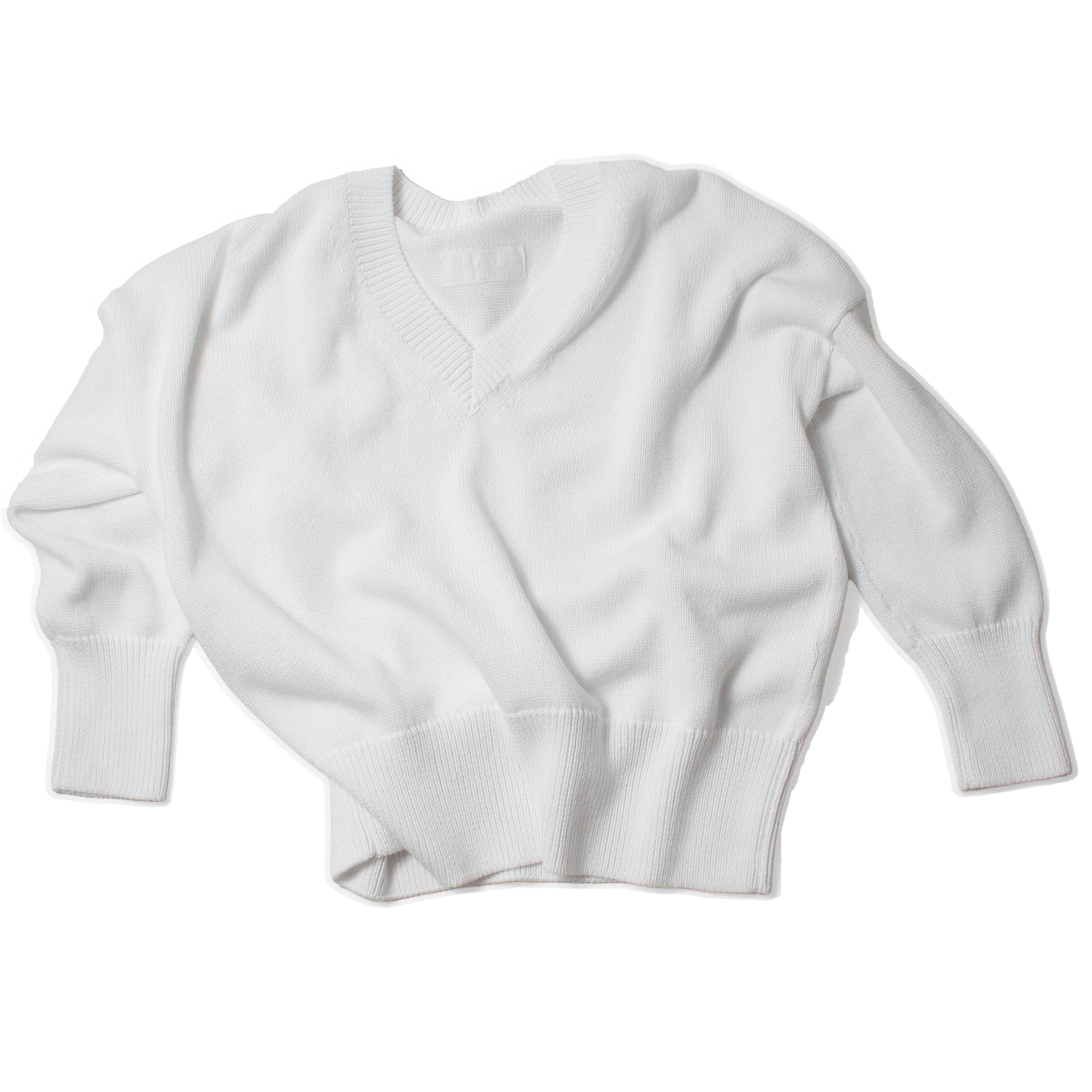 Labo.Art V Knit Sweater in White