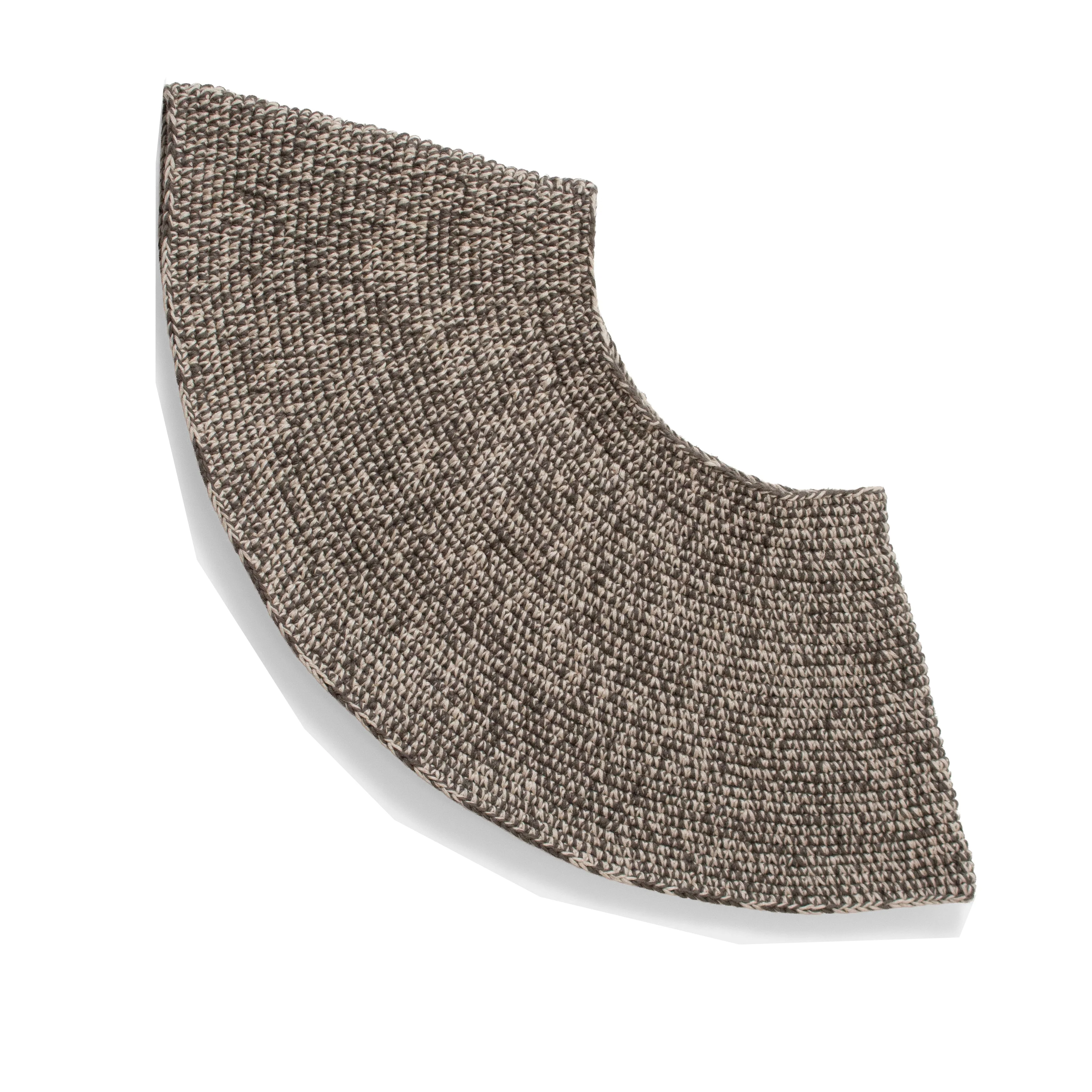 Lauren Manoogian Crochet Big Brim Hat in Black Marl