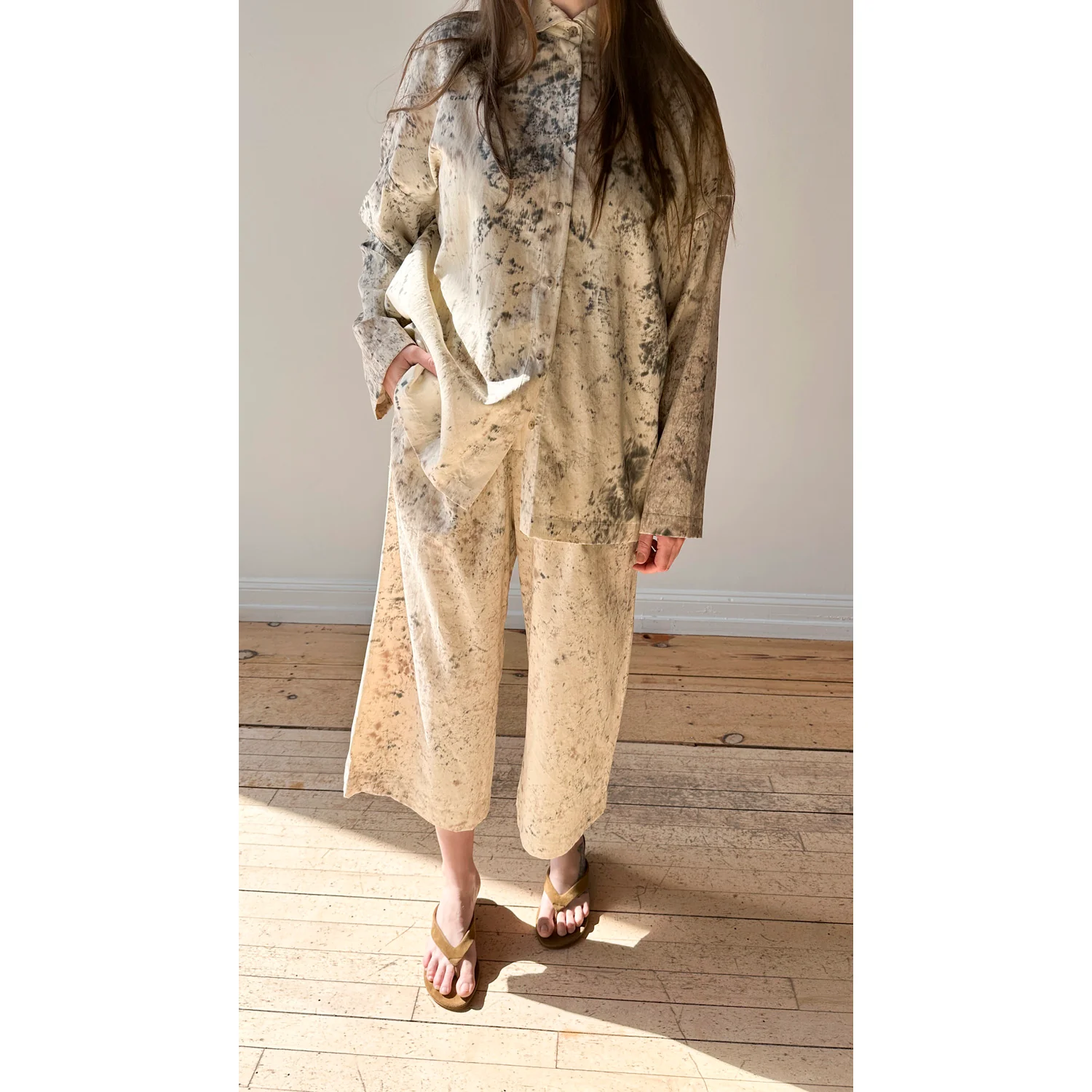 Lauren Manoogian Handpaint Pants in Natural - Image 4