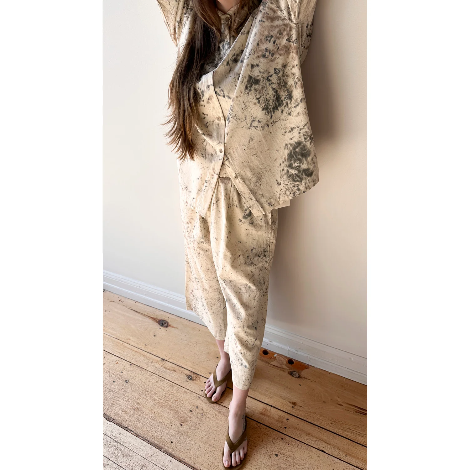 Lauren Manoogian Handpaint Pants in Natural - Image 8
