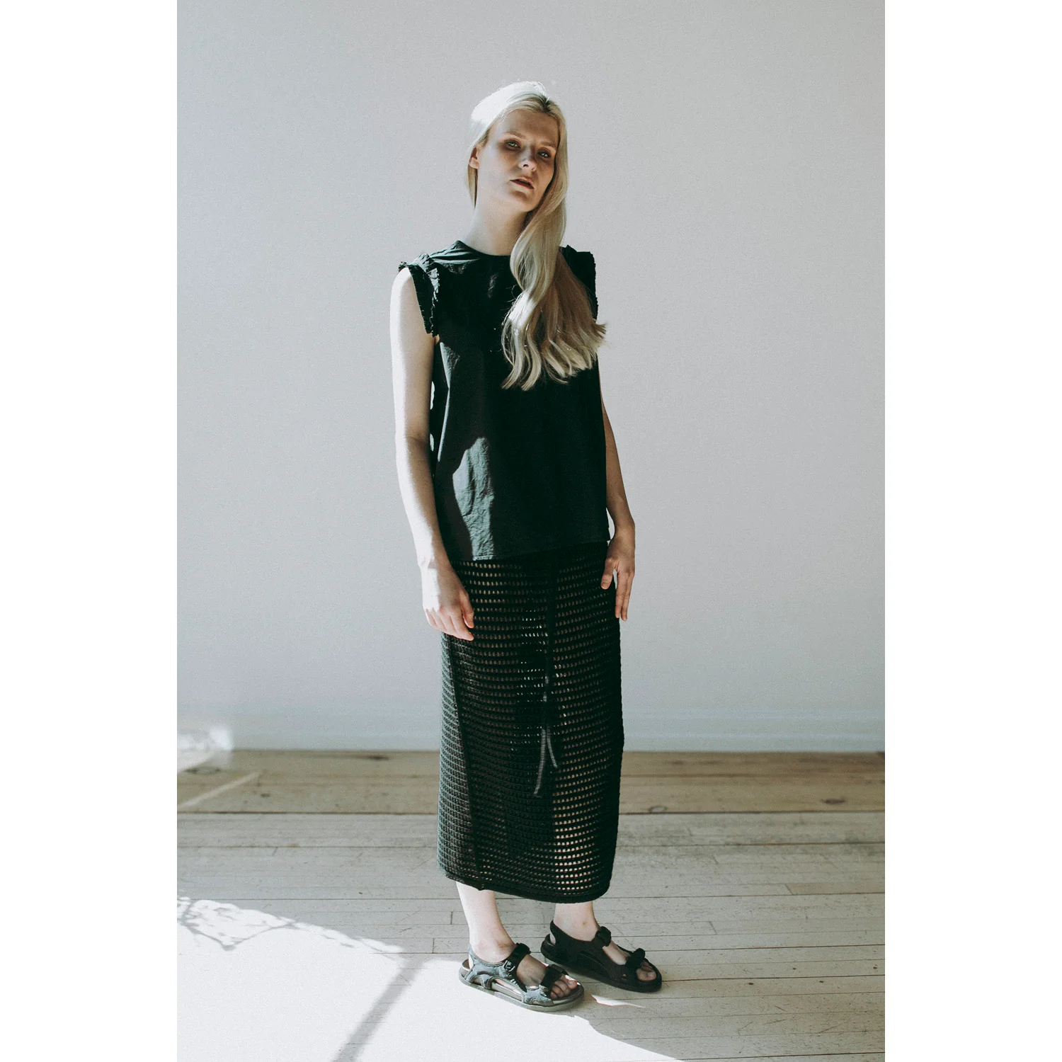 Lauren Manoogian Net Skirt in Black - Image 5