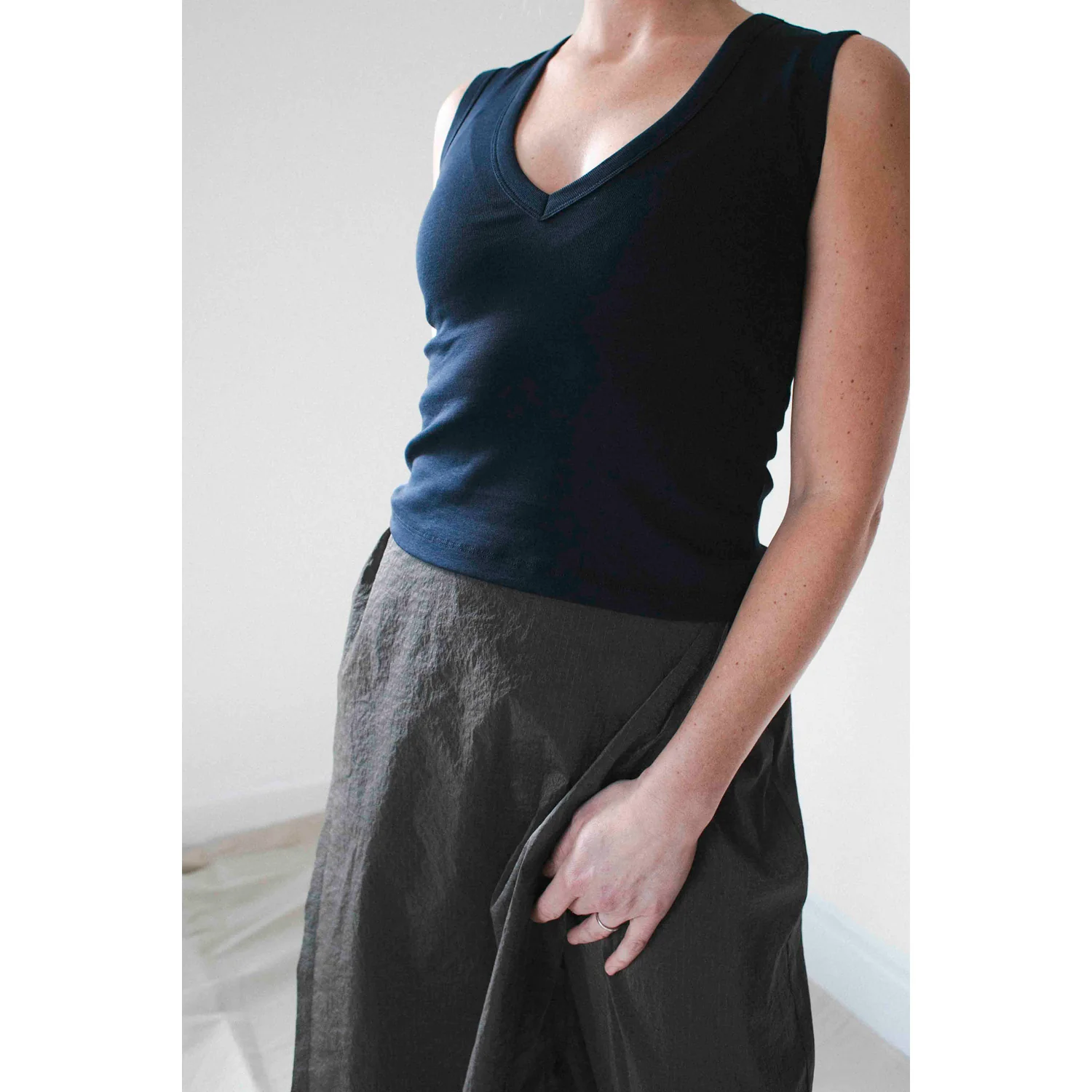 Lauren Manoogian Panel Pants in Pewter - Image 6
