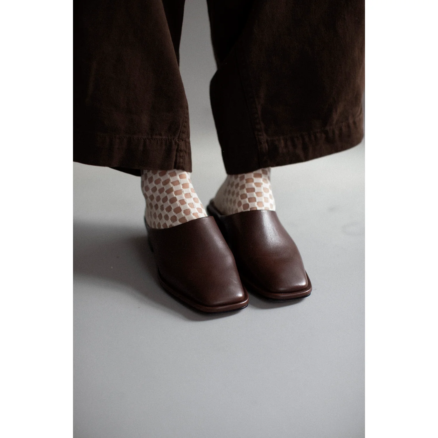 Lauren Manoogian Square Mule in Saddle - Image 11