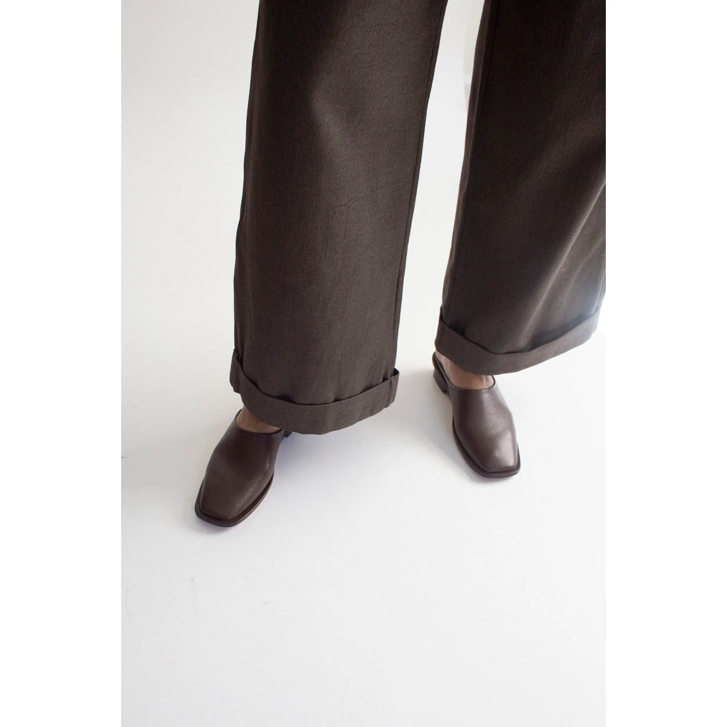 Lauren Manoogian Square Mule in Saddle - Image 3