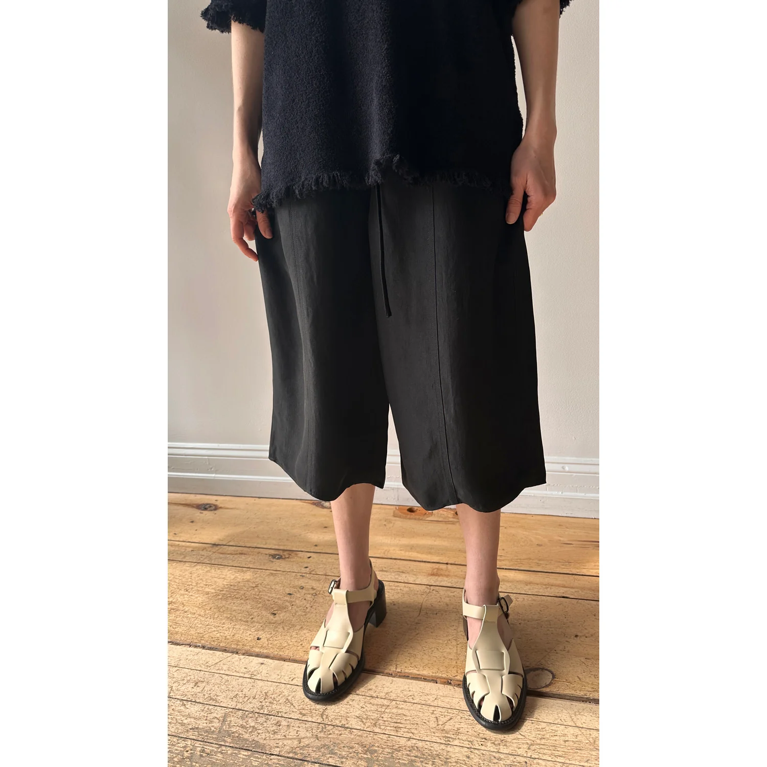 Maria McManus Basketball Culotte in Black - Image 13