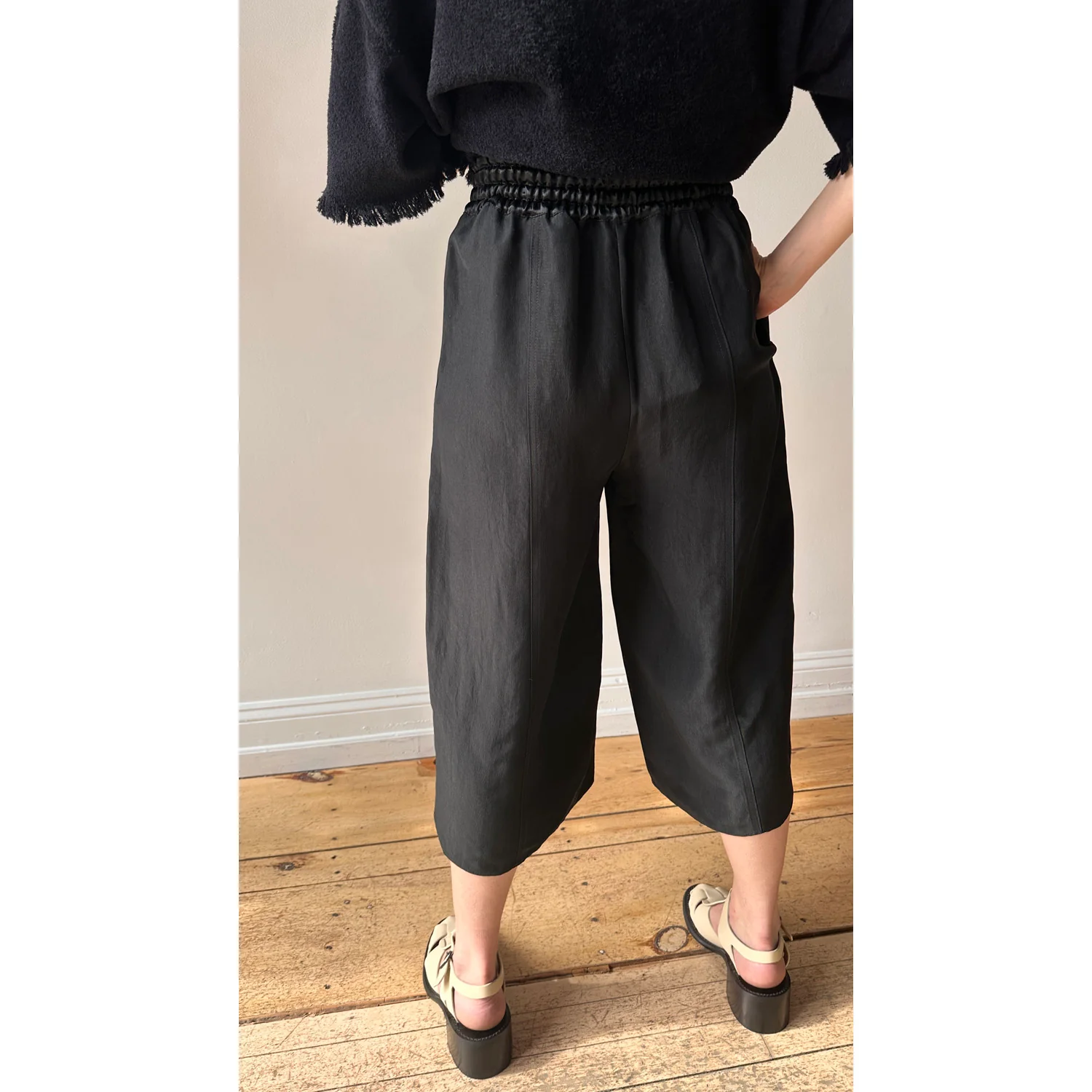 Maria McManus Basketball Culotte in Black - Image 14