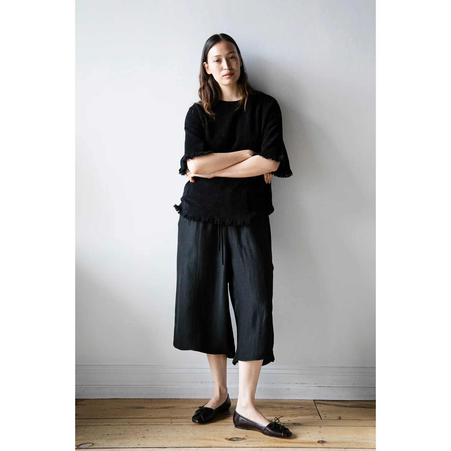 Maria McManus Basketball Culotte in Black - Image 5