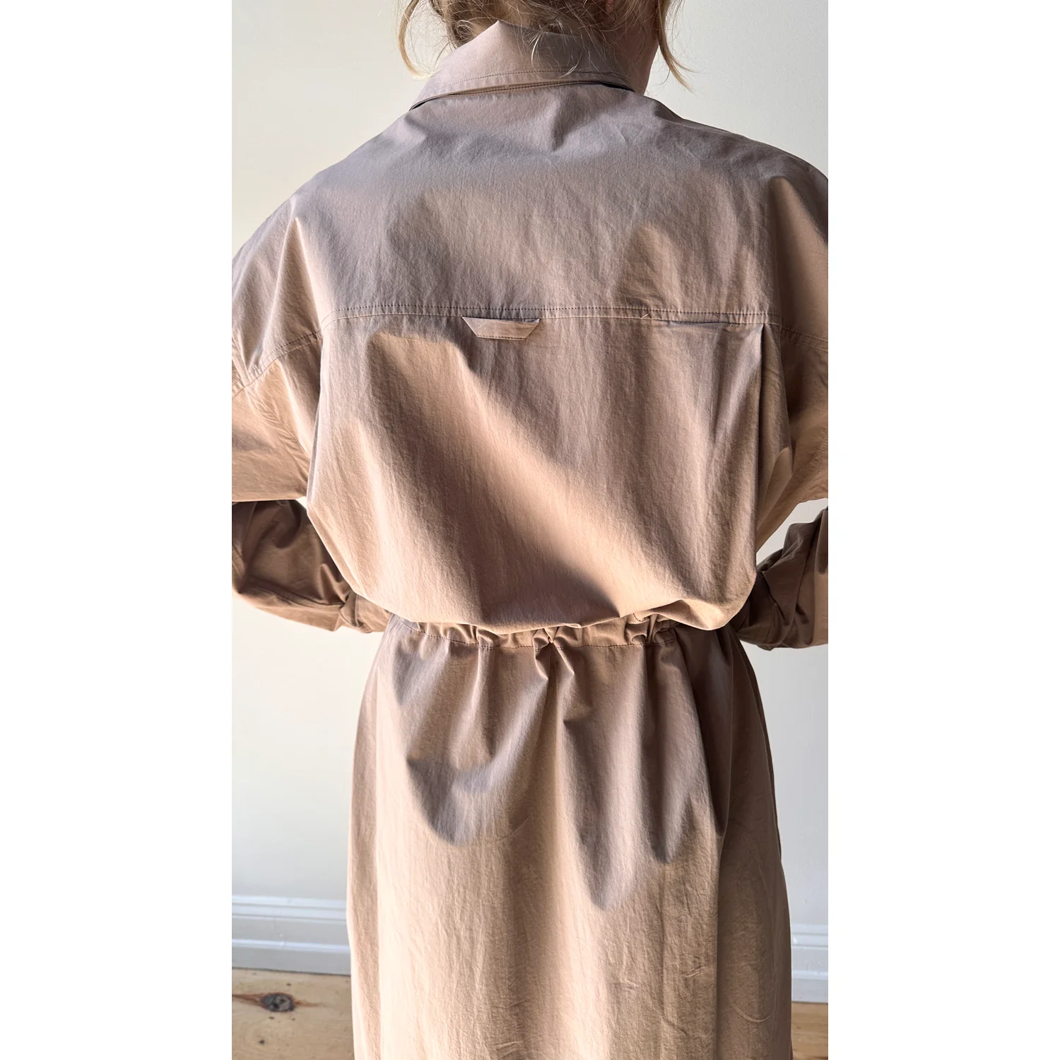 Maria McManus Drawstring Shirt Dress in Mouseback - Image 13