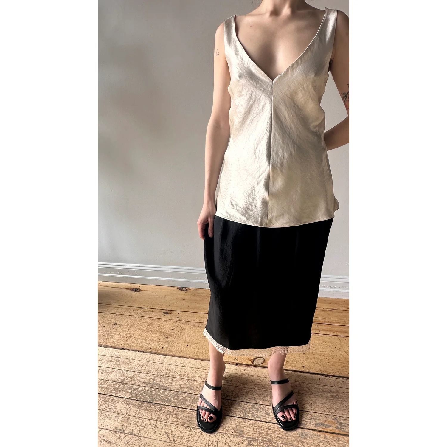 Maria McManus Lace Tulip Skirt in Black - Image 11