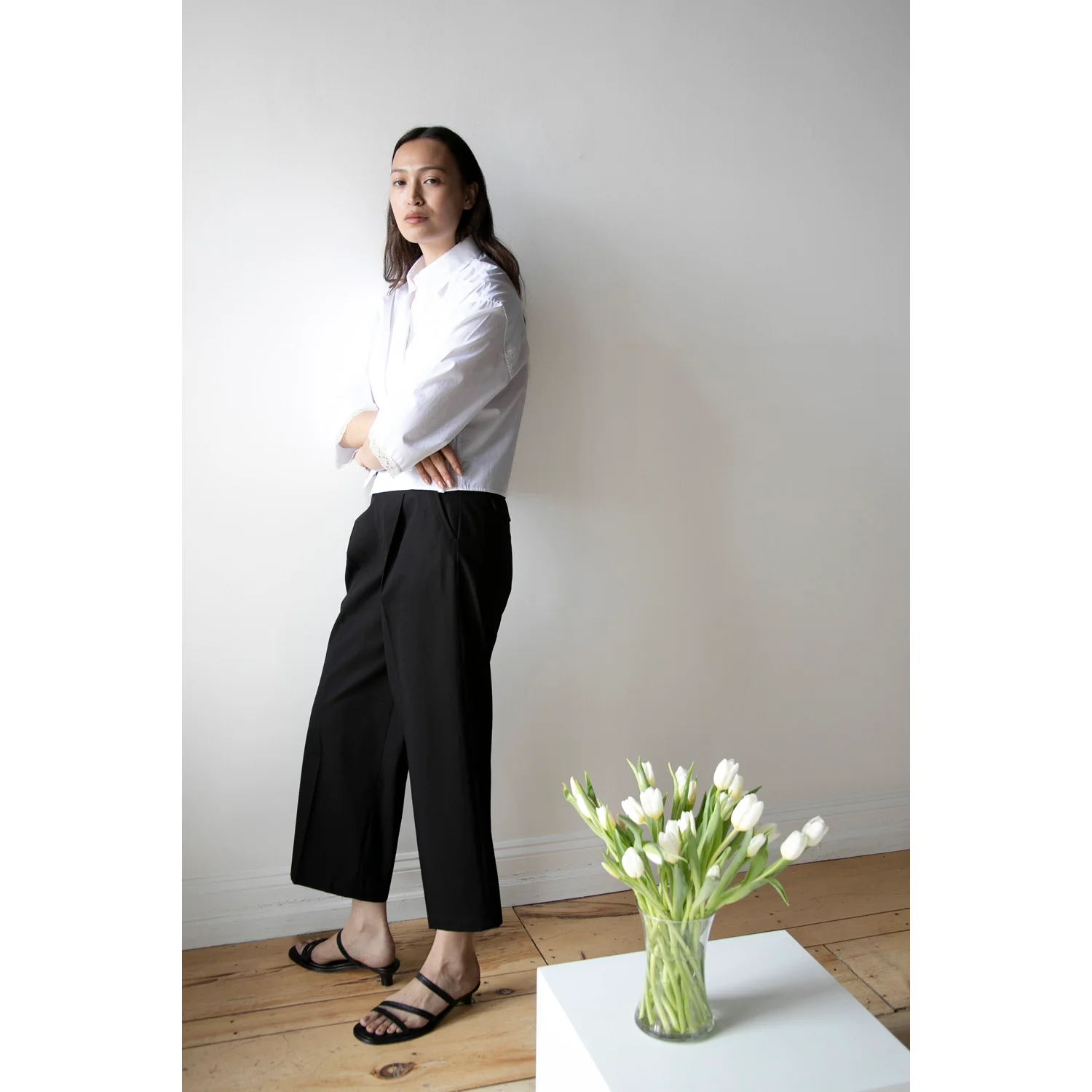 Maria McManus Pleat Front Trouser in Black - Image 6