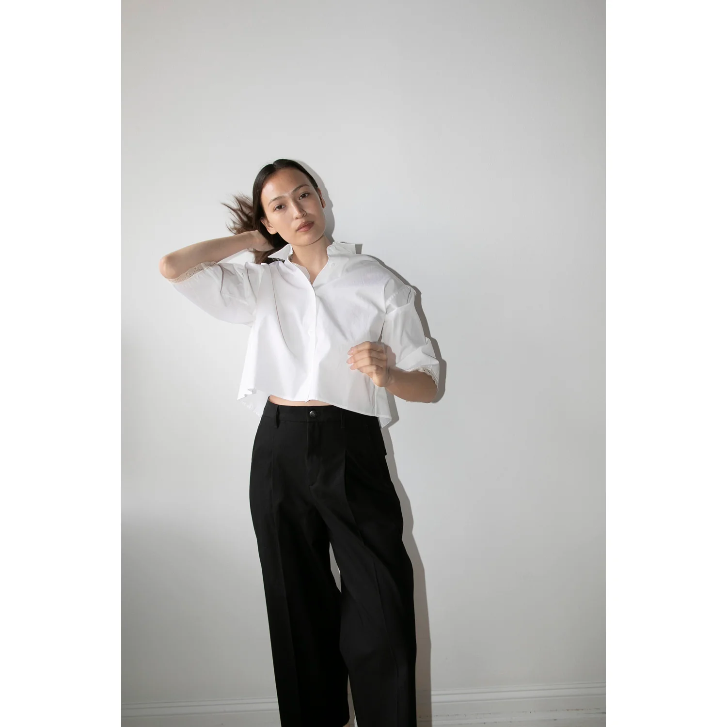 Maria McManus Pleat Front Trouser in Black - Image 7
