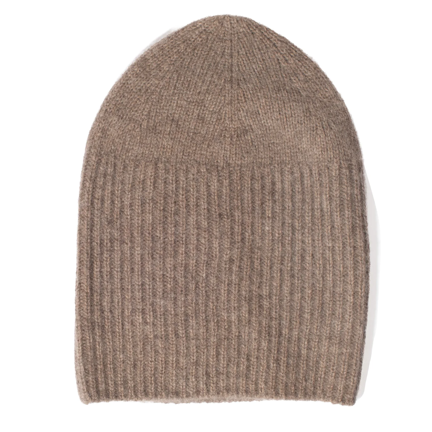 Mature Ha Cashmere x Yak Knit Cap in Light Brown - Image 3