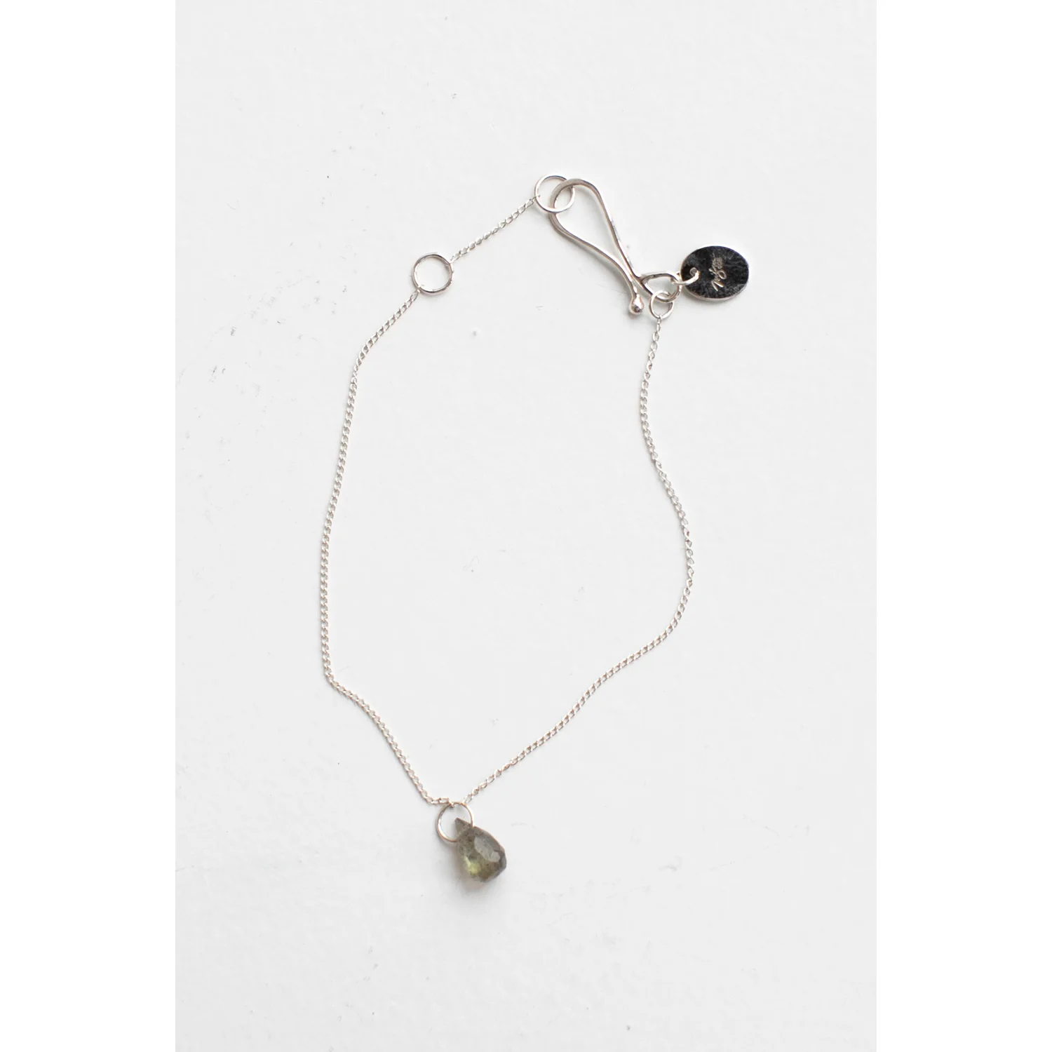 Melissa Joy Manning Tiny Stone Bracelet in Sterling Silver and Labradorite - Image 2
