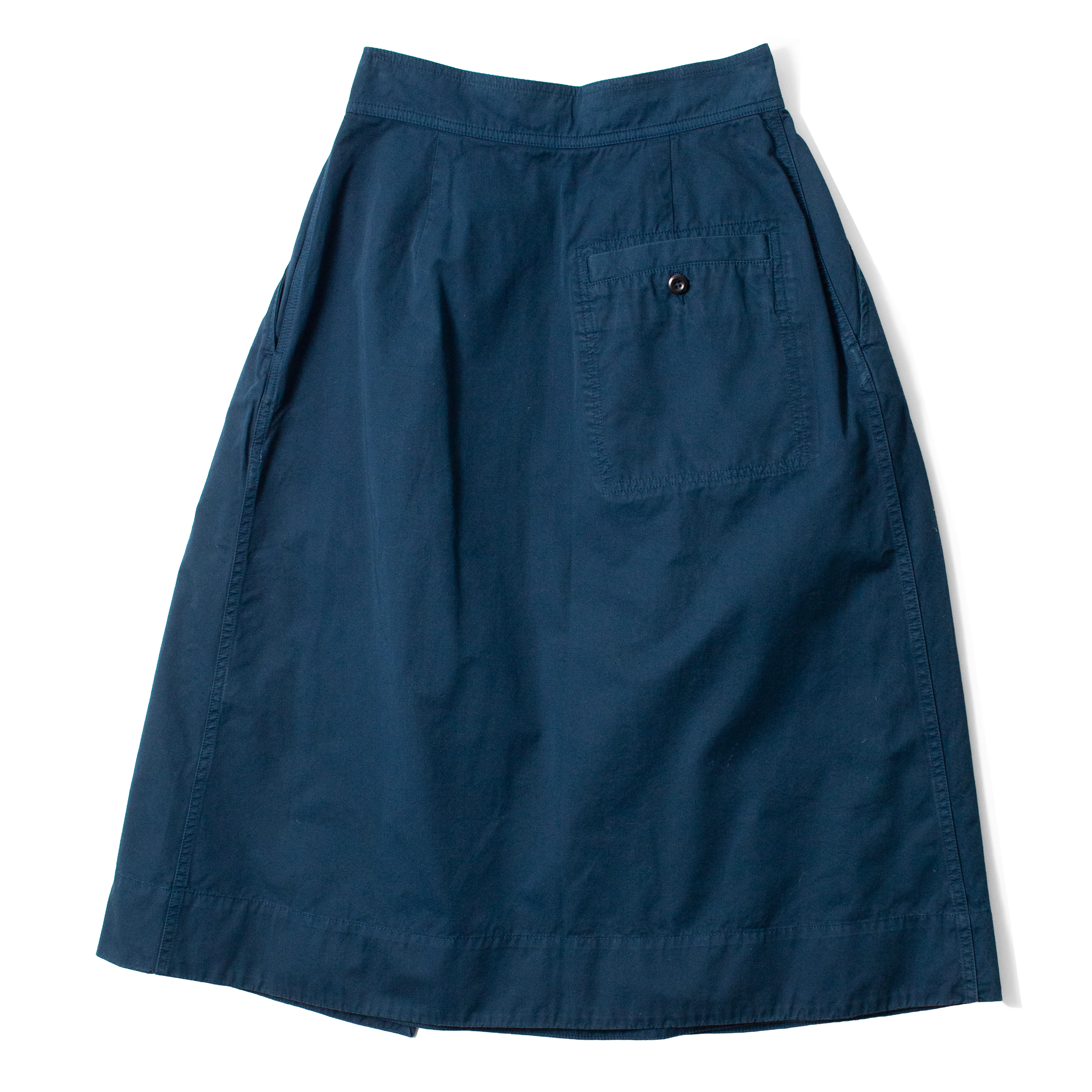 MHL. Cinch Waist Skirt in Algae Matte Cotton Twill - Image 3
