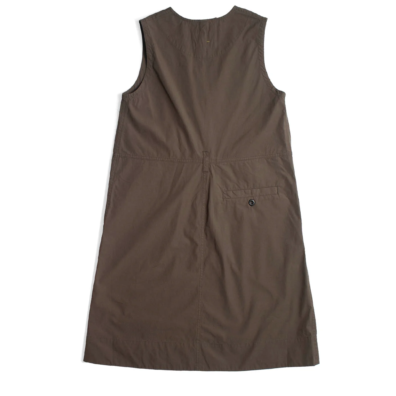 MHL. Uniform Dress in Umber Sanded Cotton Poplin - Image 3