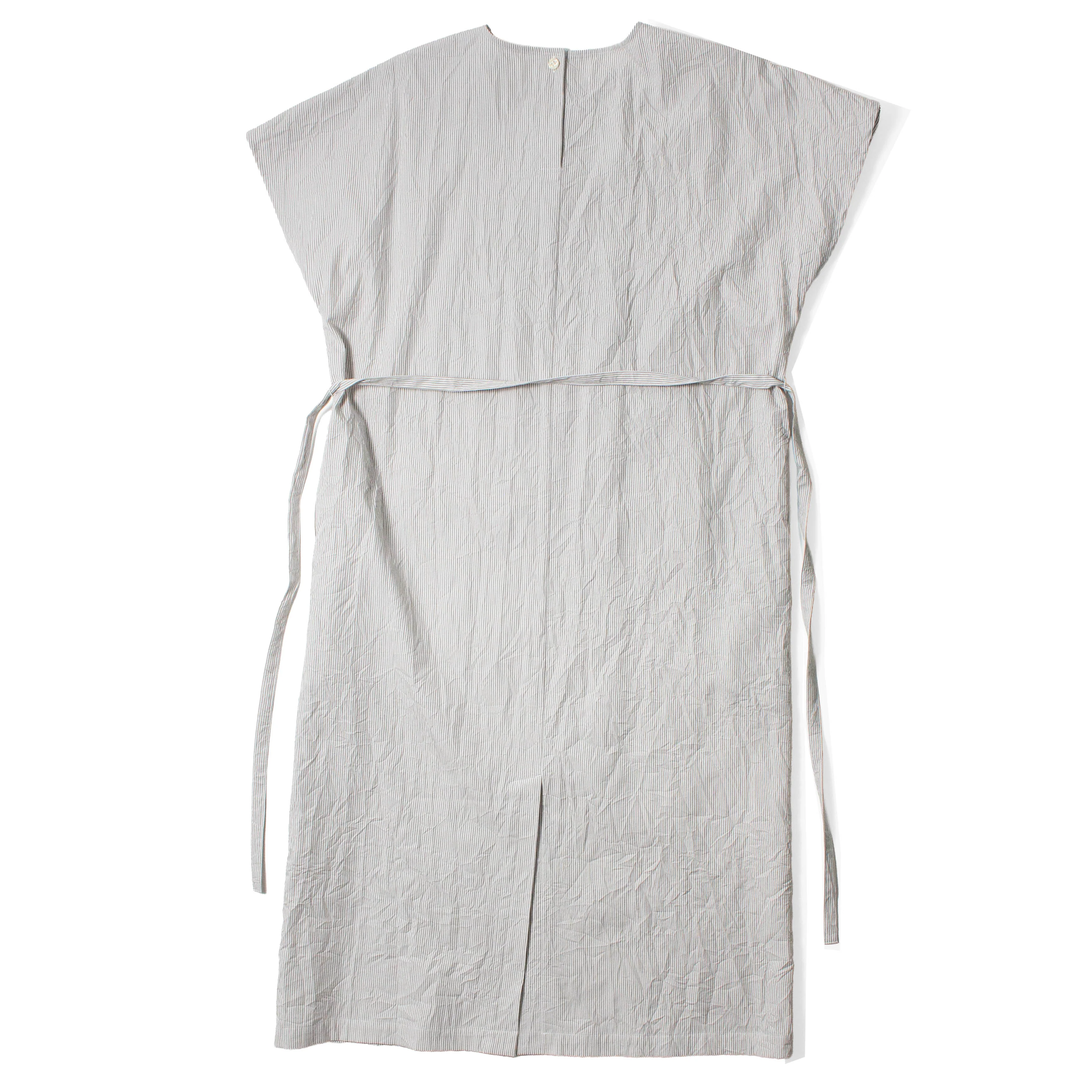 Nicholson & Nicholson Eve Dress in Grey Stripes - Image 3