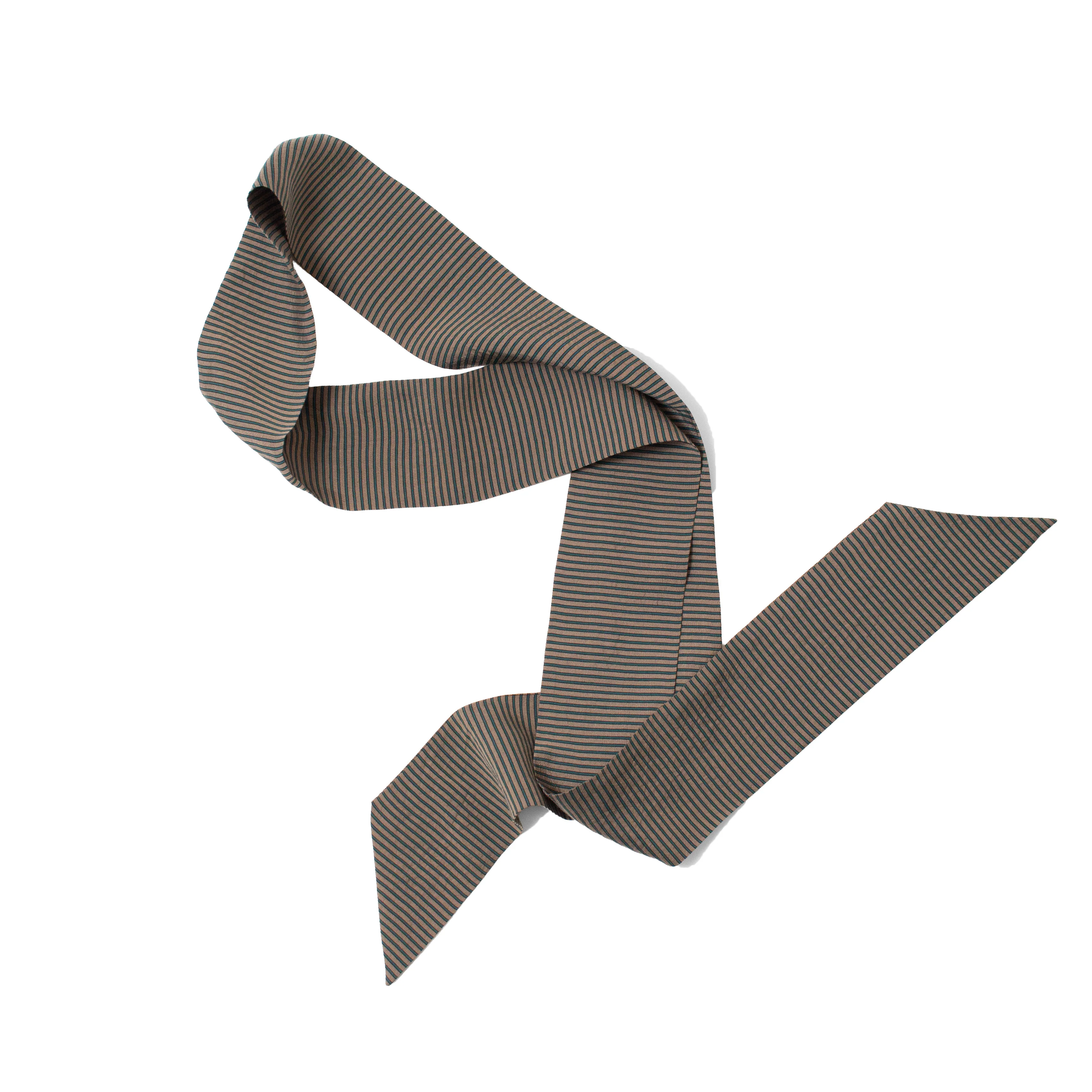 Nicholson & Nicholson Loop Scarf in Beige/Green