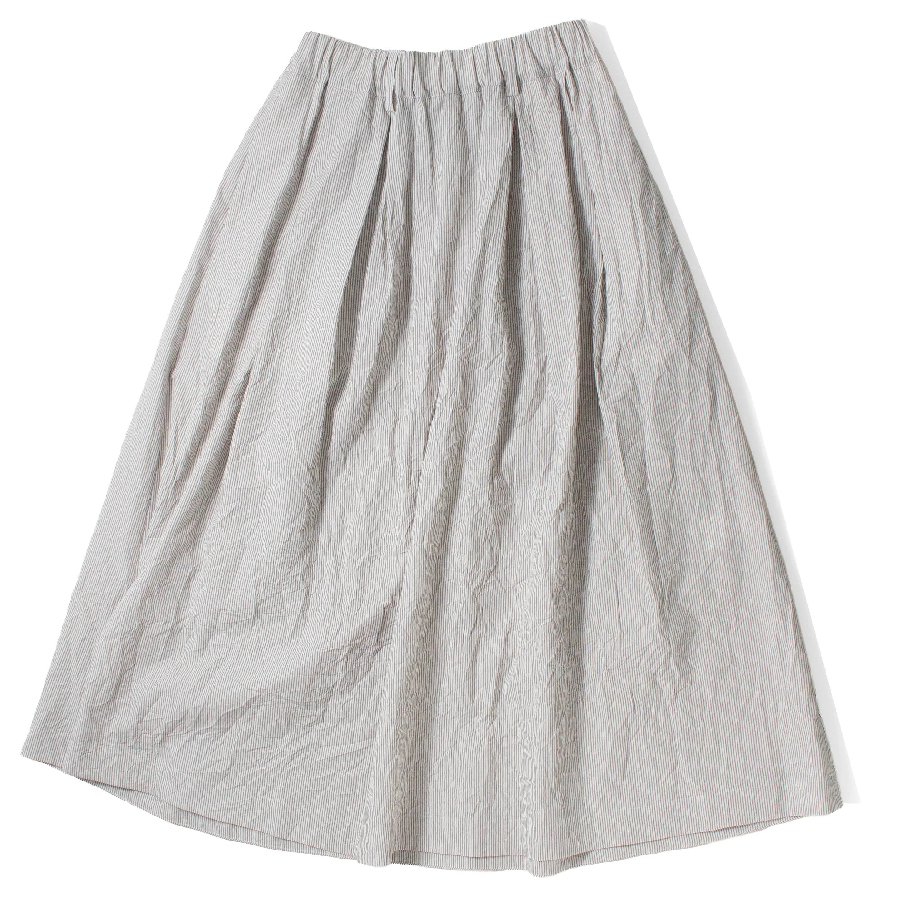 Nicholson & Nicholson Mira Skirt in Grey Stripes - Image 2