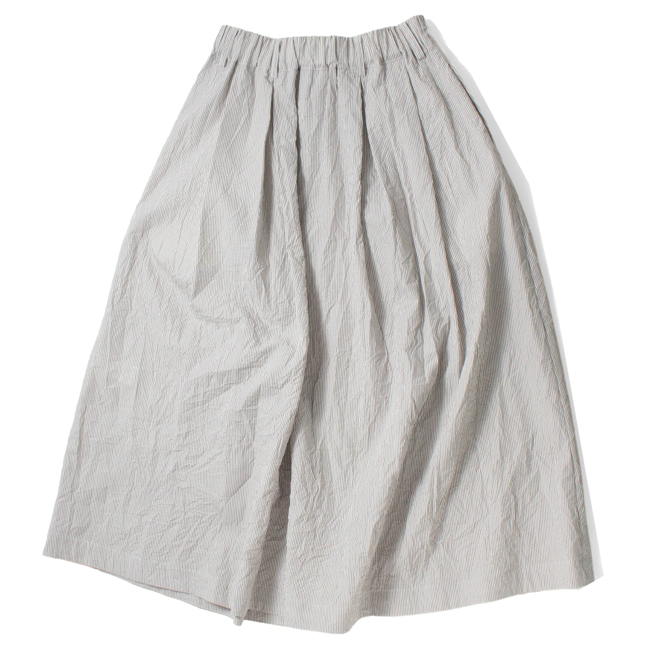 Nicholson & Nicholson Mira Skirt in Grey Stripes - Image 3